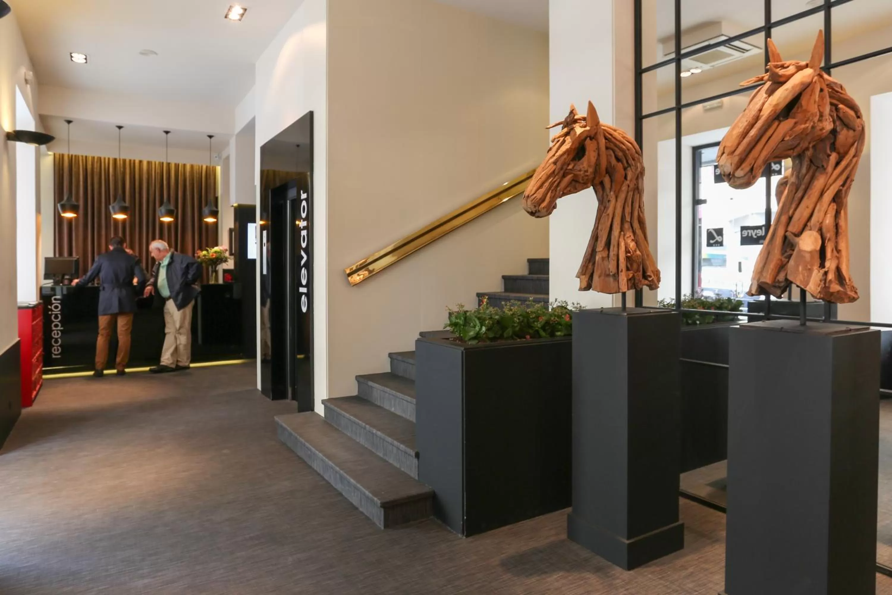 Lobby or reception in Habitus Hotel Leyre