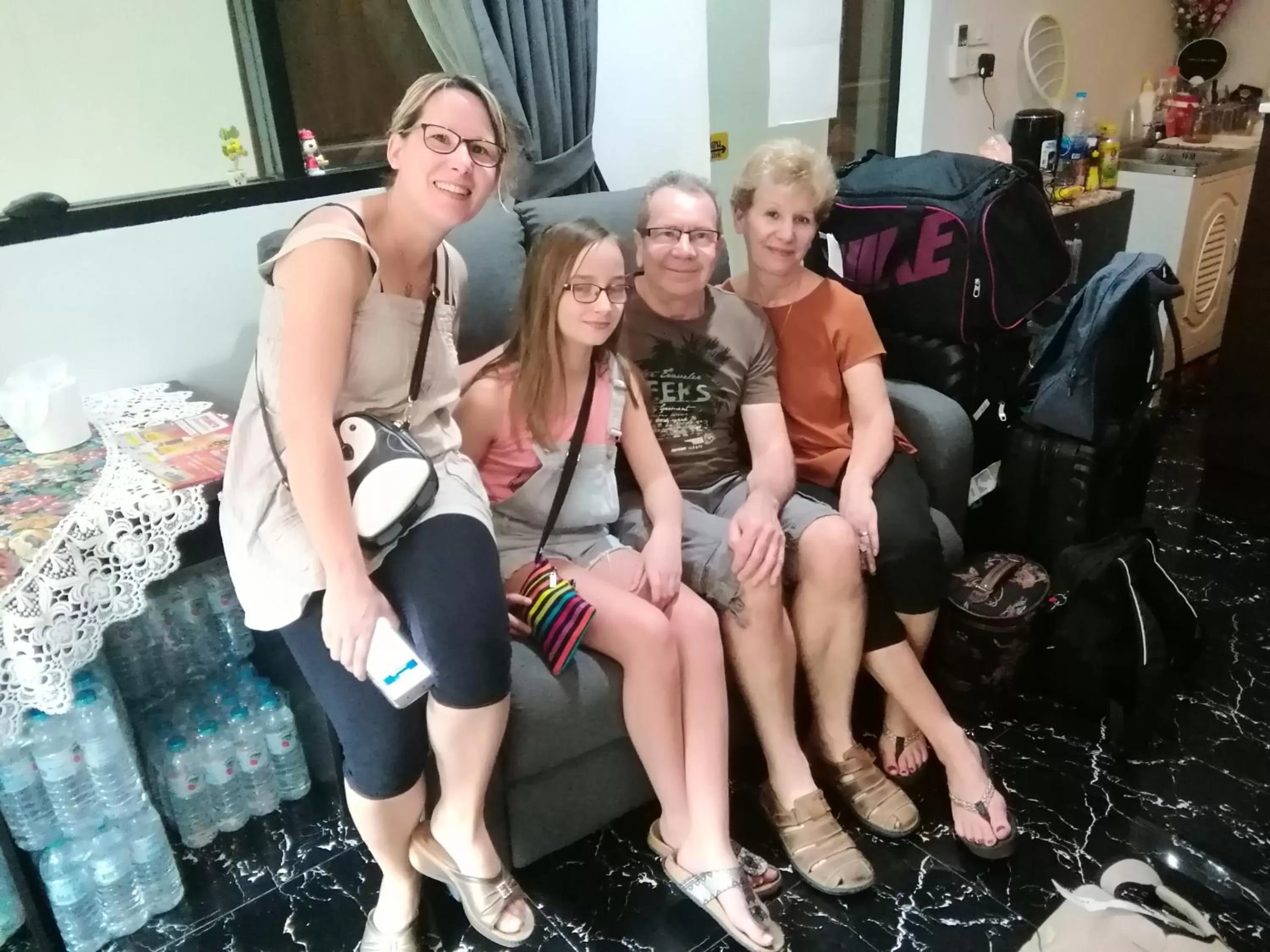 Family in The Cube Sathorn Boutique Hotel