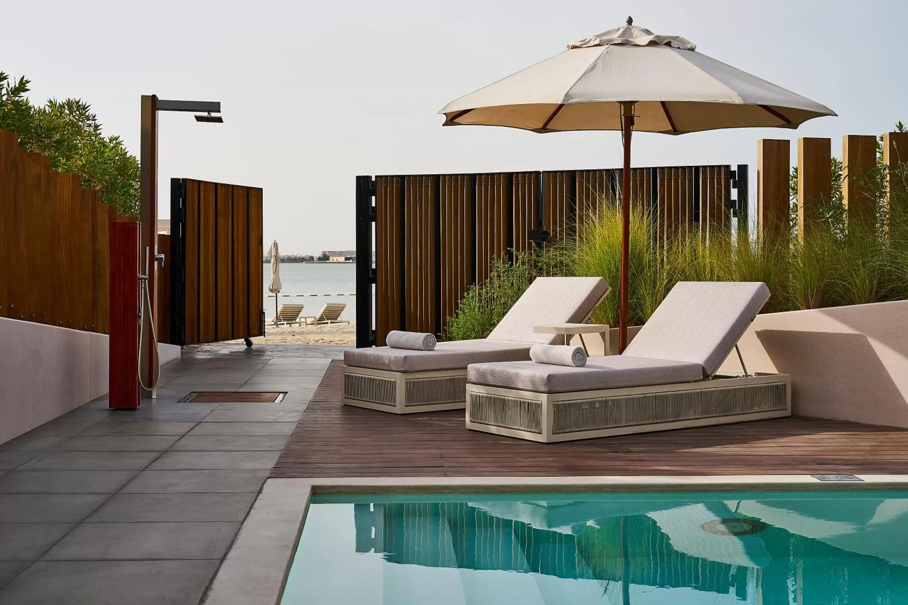 Pool view in ERTH Abu Dhabi Hotel