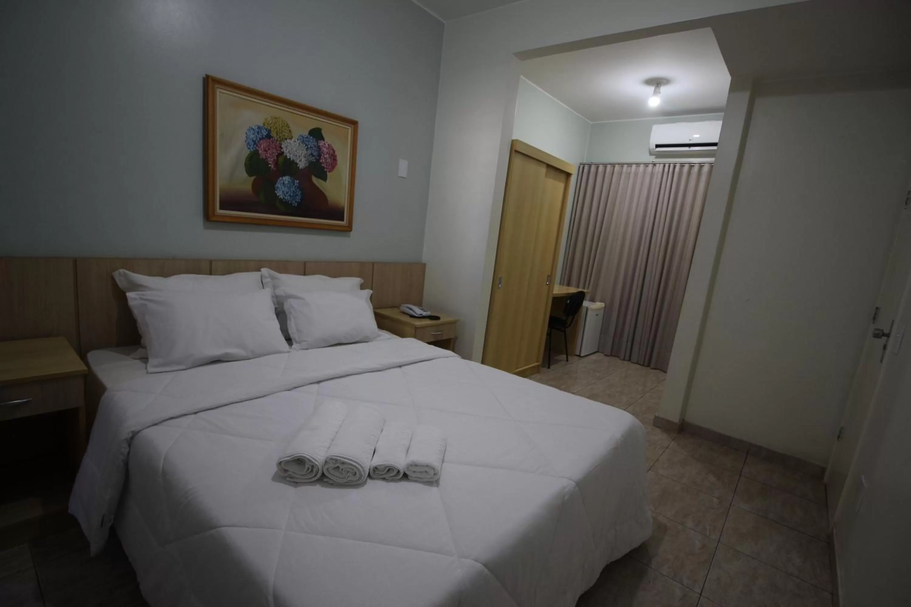 Bed in Hotel Regina Muriaé