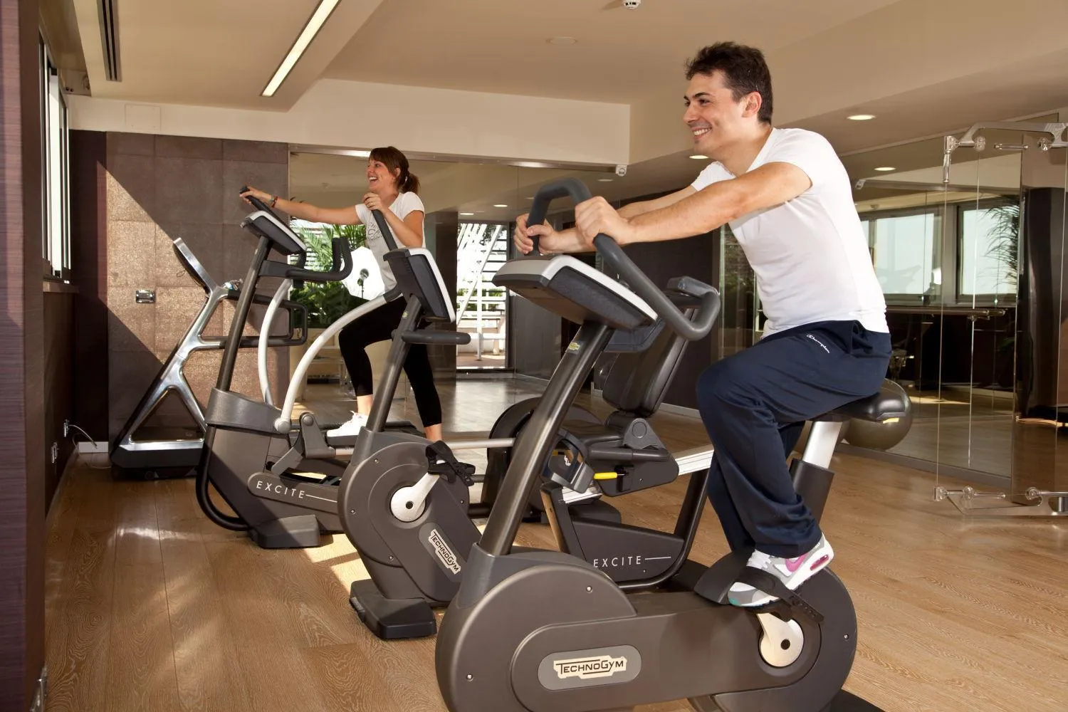 Fitness centre/facilities in Enea Hotel Pomezia