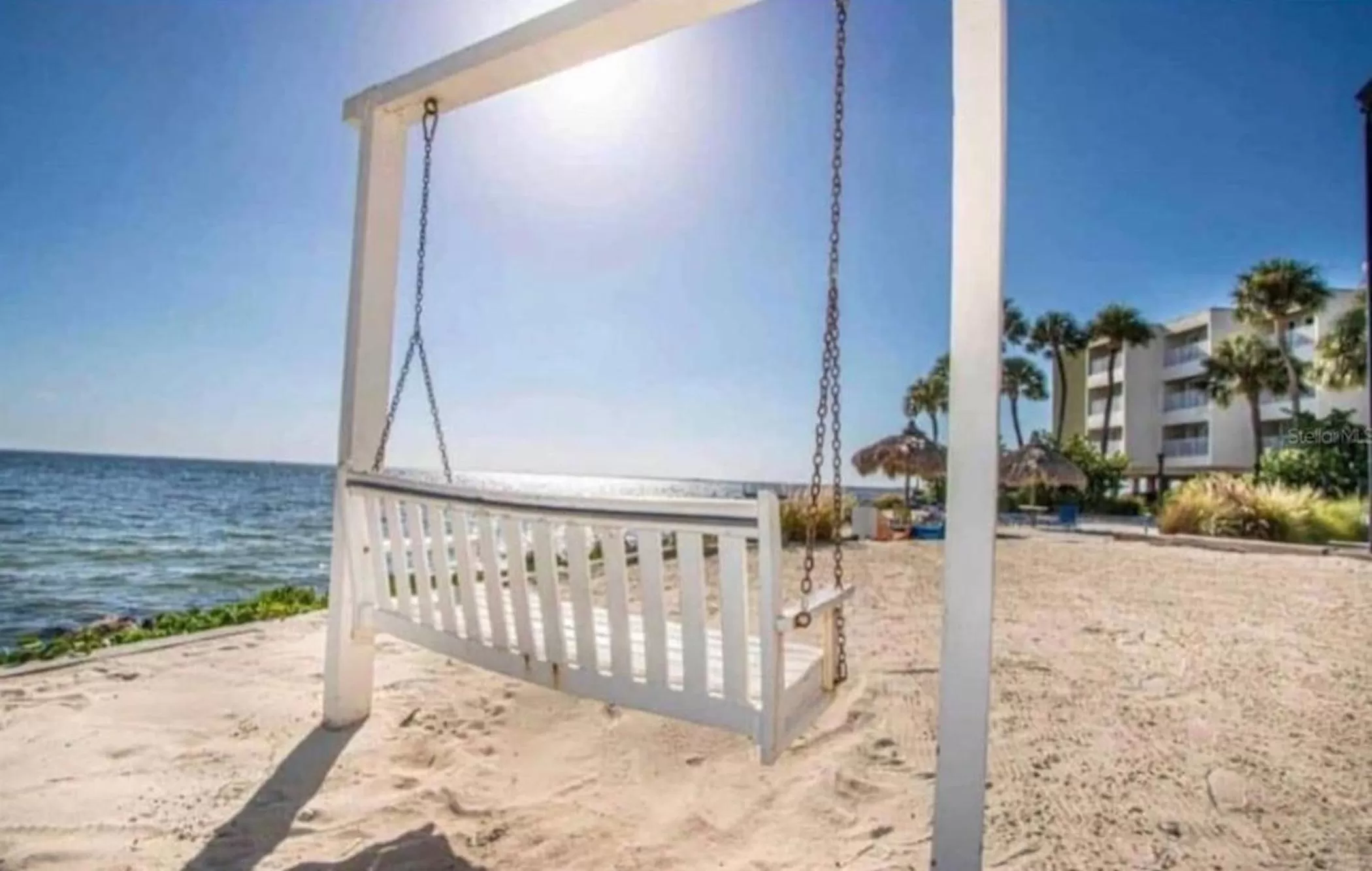 Beach in 2 Bed Condo with Balcony Facing Pool and Sunsets!