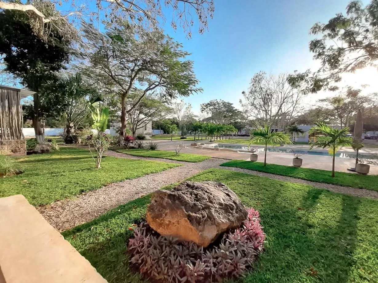 Garden in Hotel Casa de Campo Conkal Merida