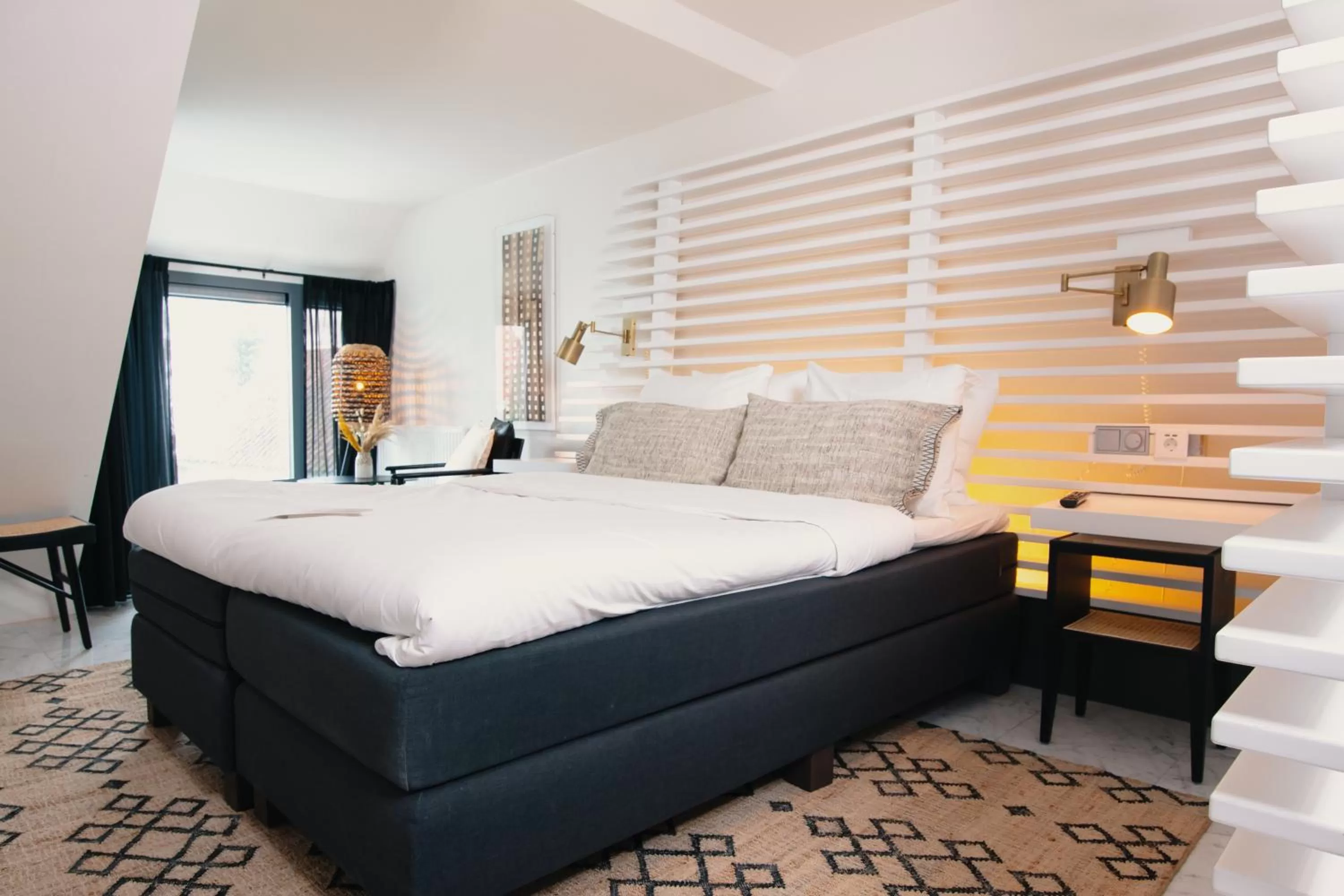 Bed in Nobel Hotel Ameland