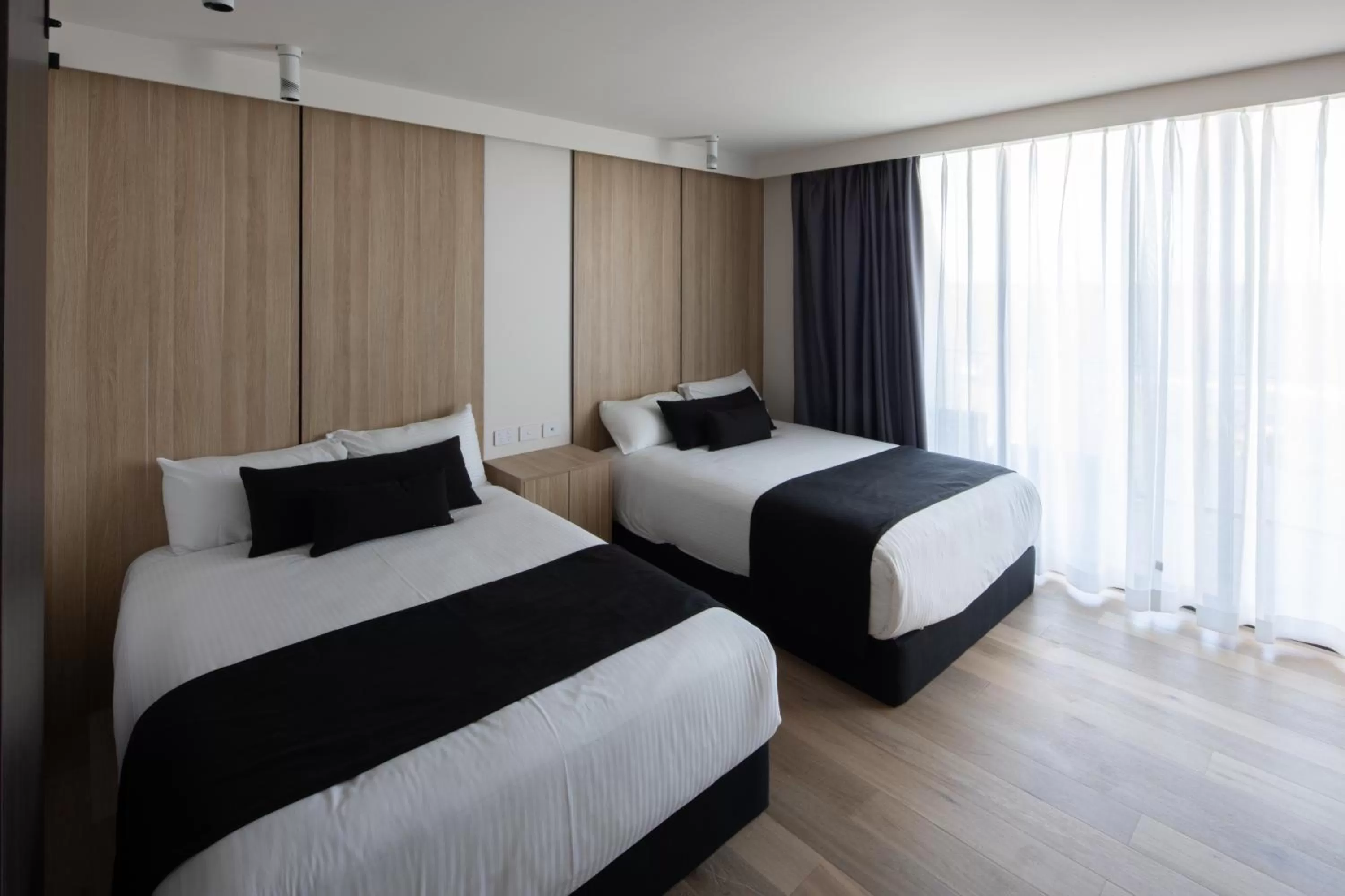 Bed in Ocean Front Motel