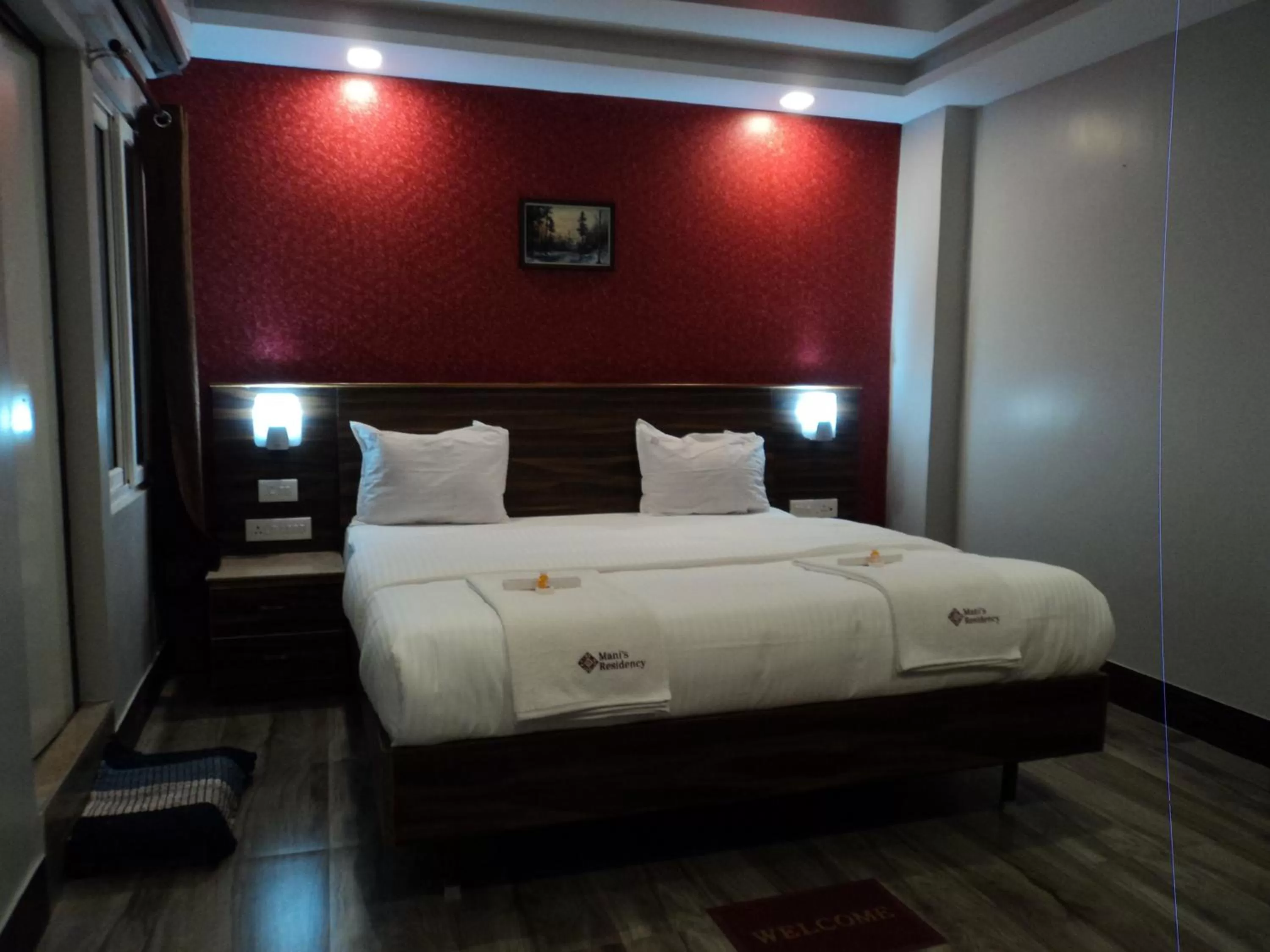 Bed in Mani's residency