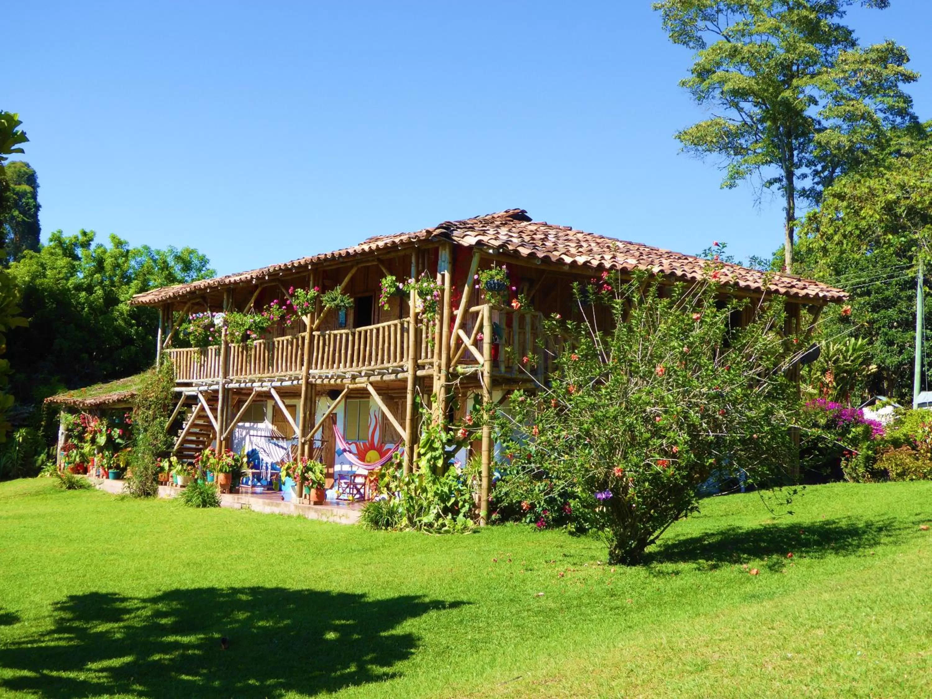 Facade/entrance, Garden in Finca El Cielo