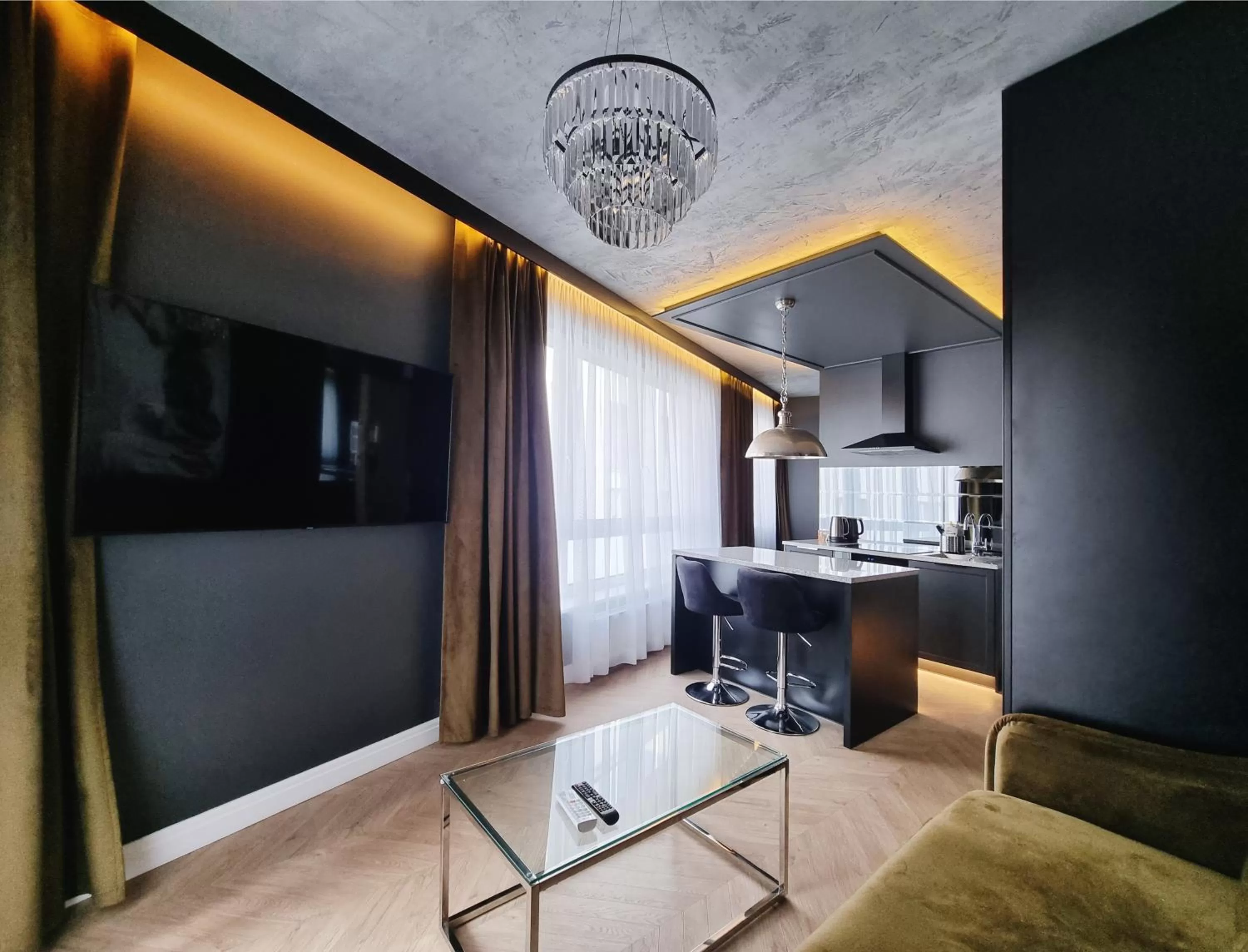 Living room, TV/Entertainment Center in Silesia Aparthotel