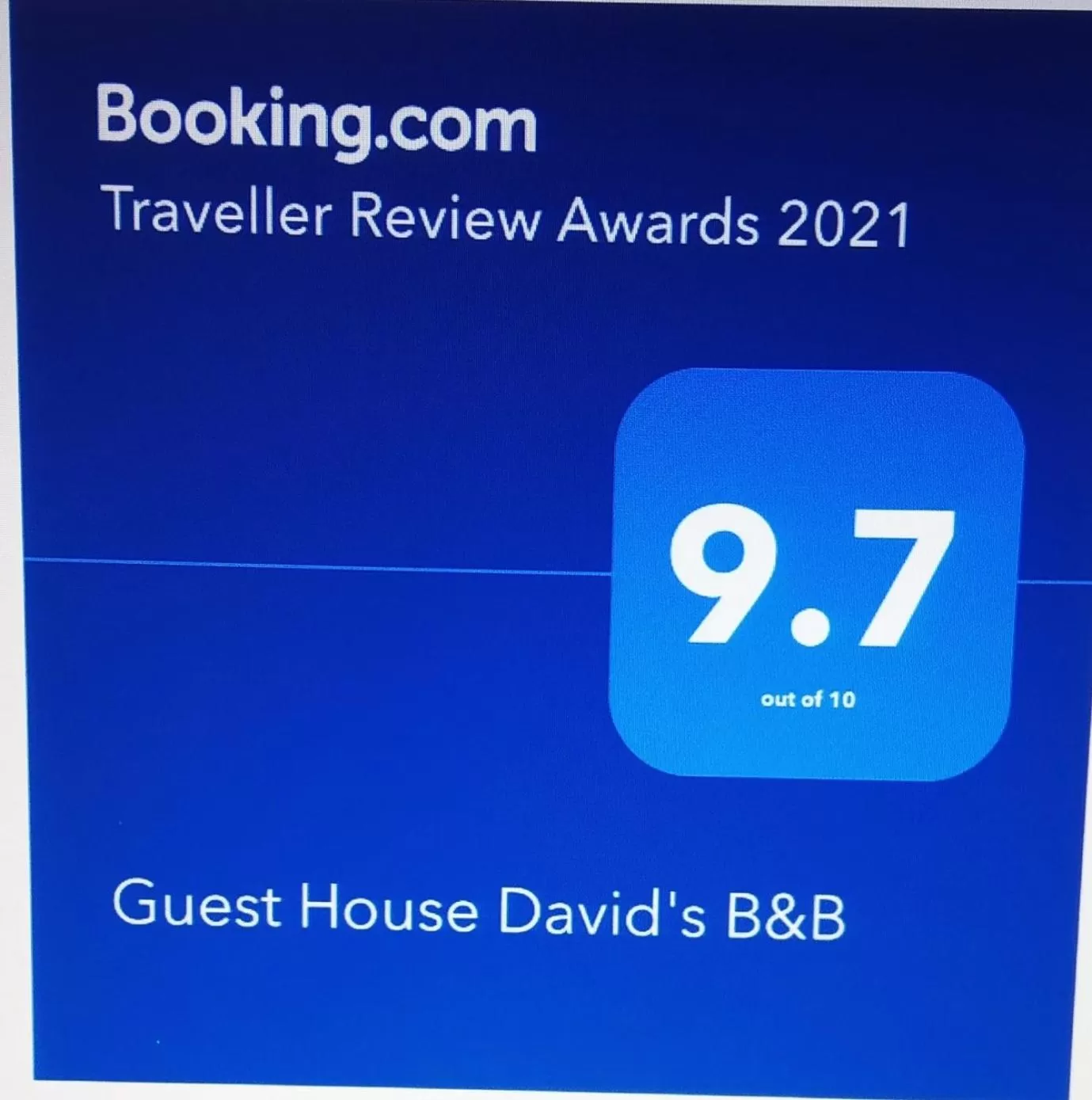 Certificate/Award, Logo/Certificate/Sign/Award in Guest House David's B&B