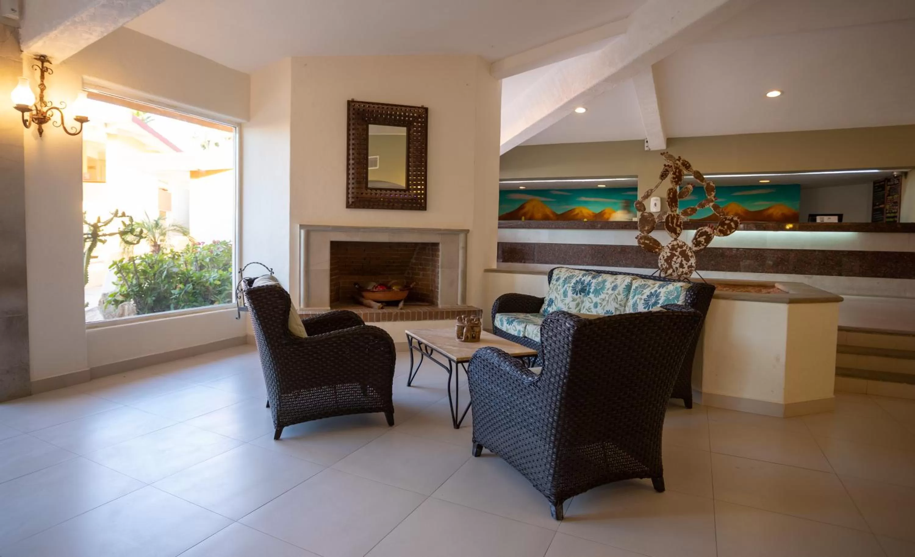 Lobby or reception in Posada Real Los Cabos