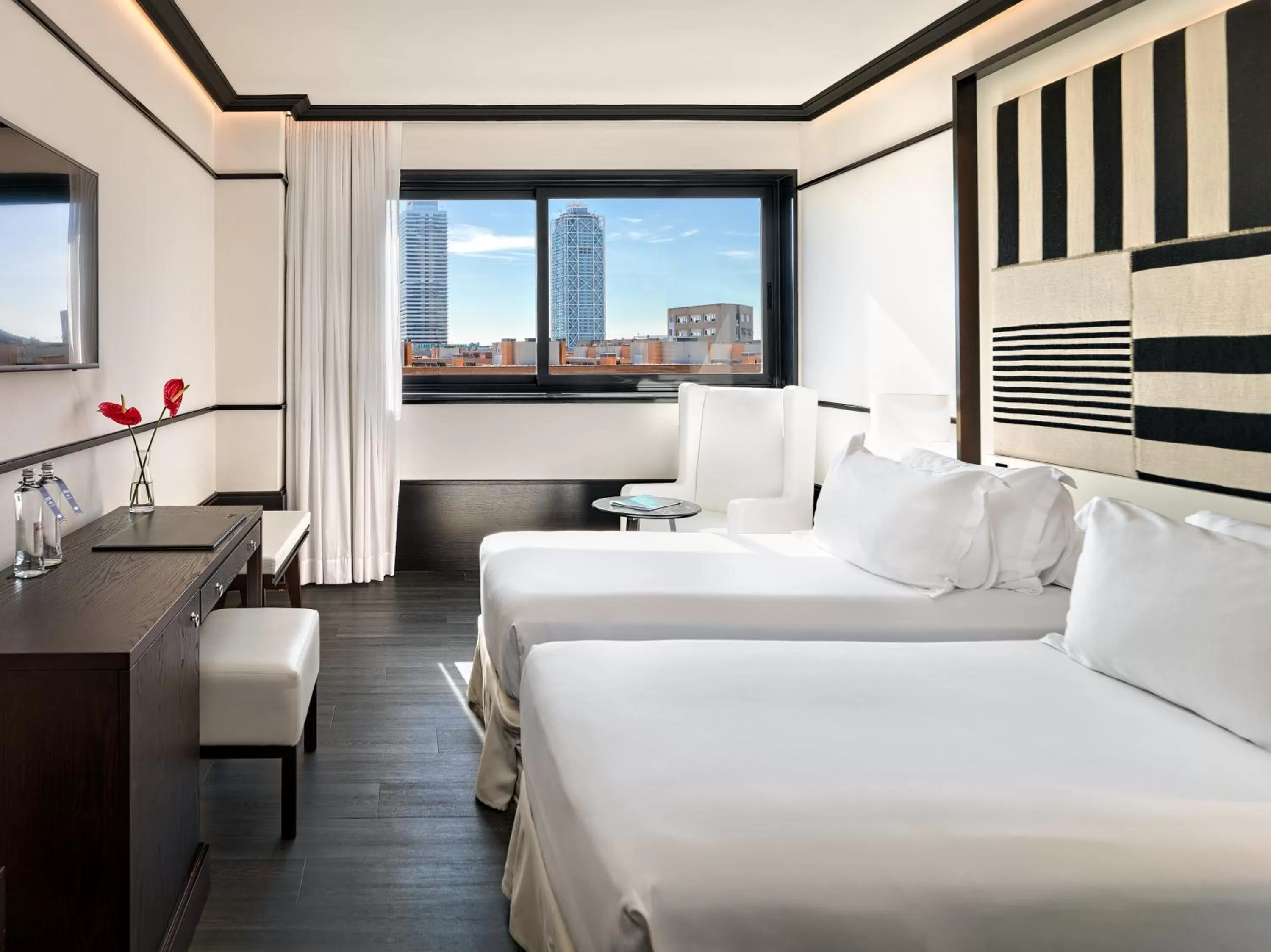 Bedroom, Bed in H10 Marina Barcelona