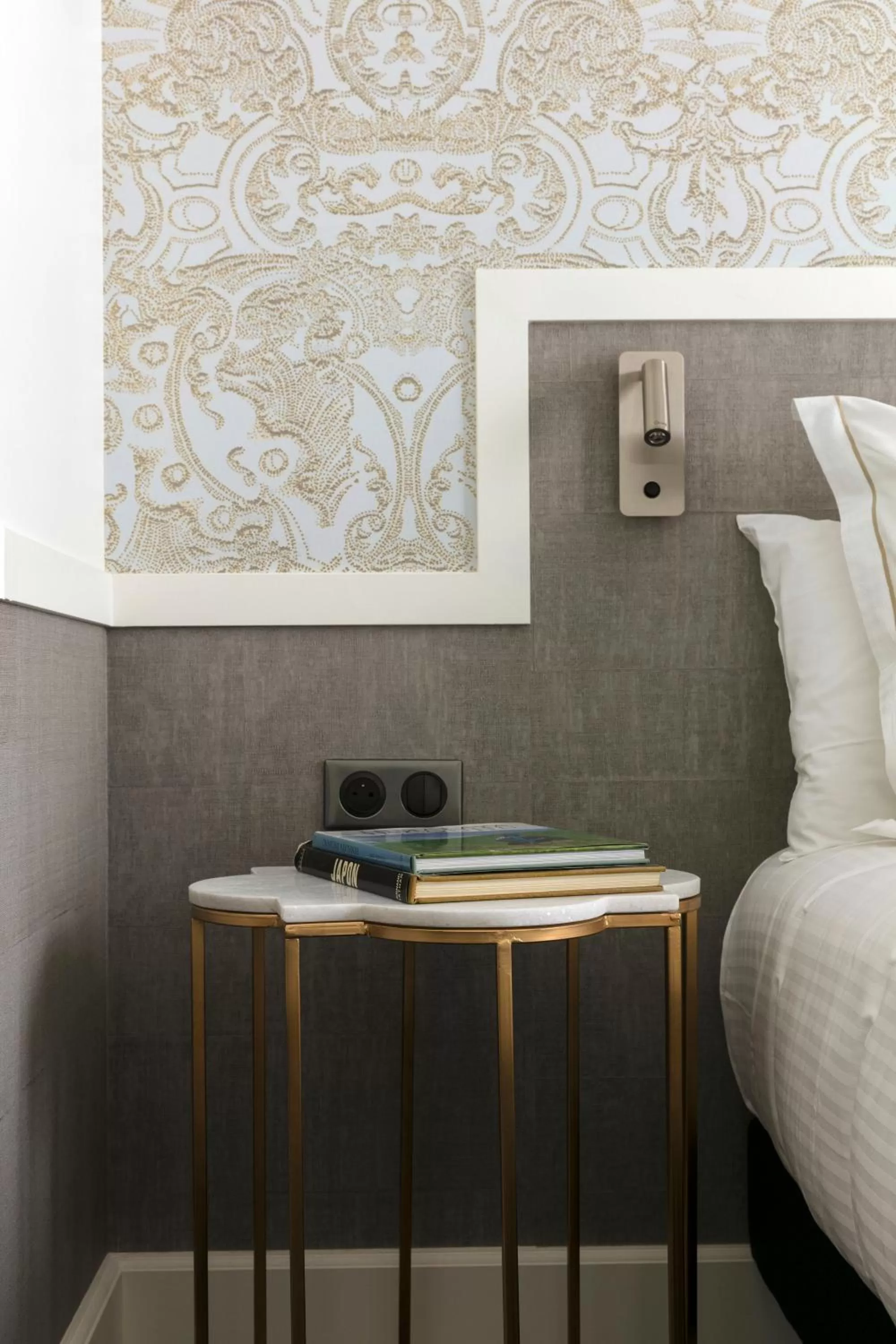 Decorative detail, Bed in Continental Hotel