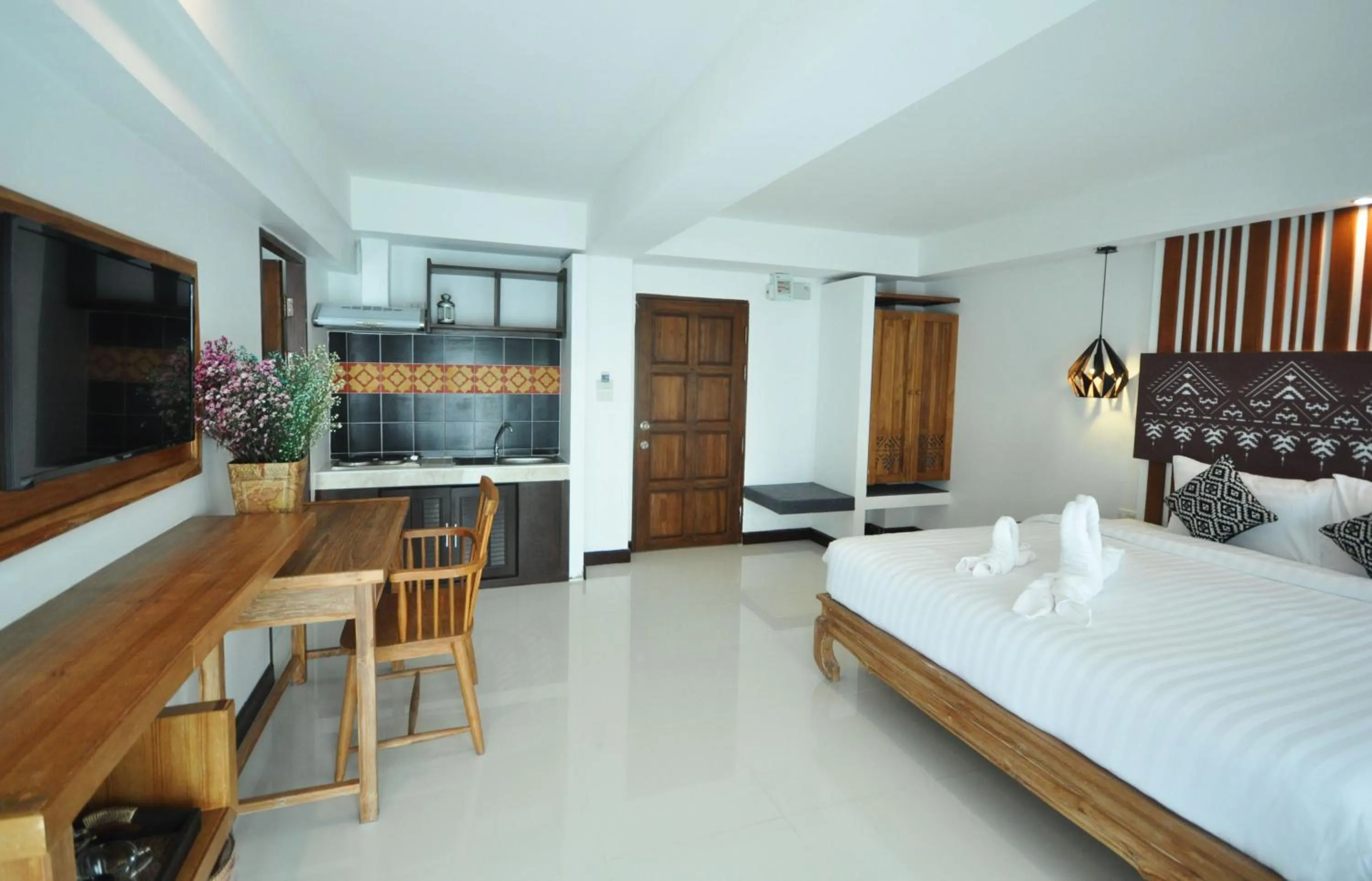 Bed in My Chiangmai Boutique Lodge