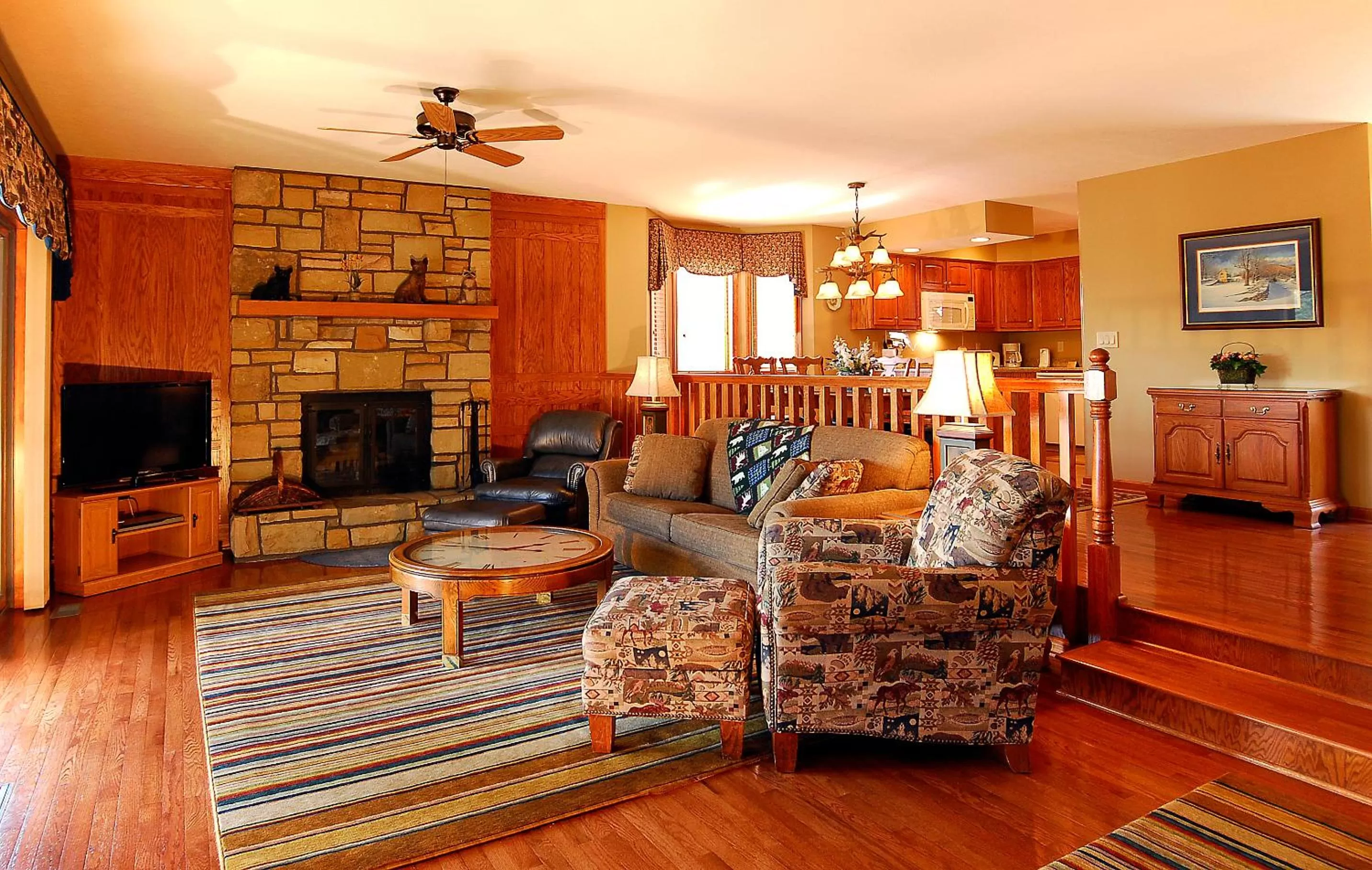 Living room in Chetola Resort Condominiums