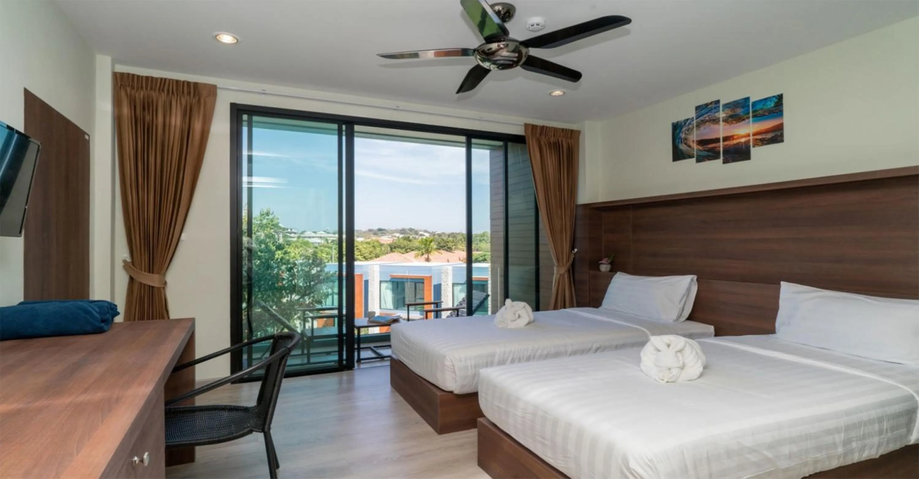 Bedroom, Bed in Peace Blue Naiharn Naturist Resort Phuket SHA Extra Plus