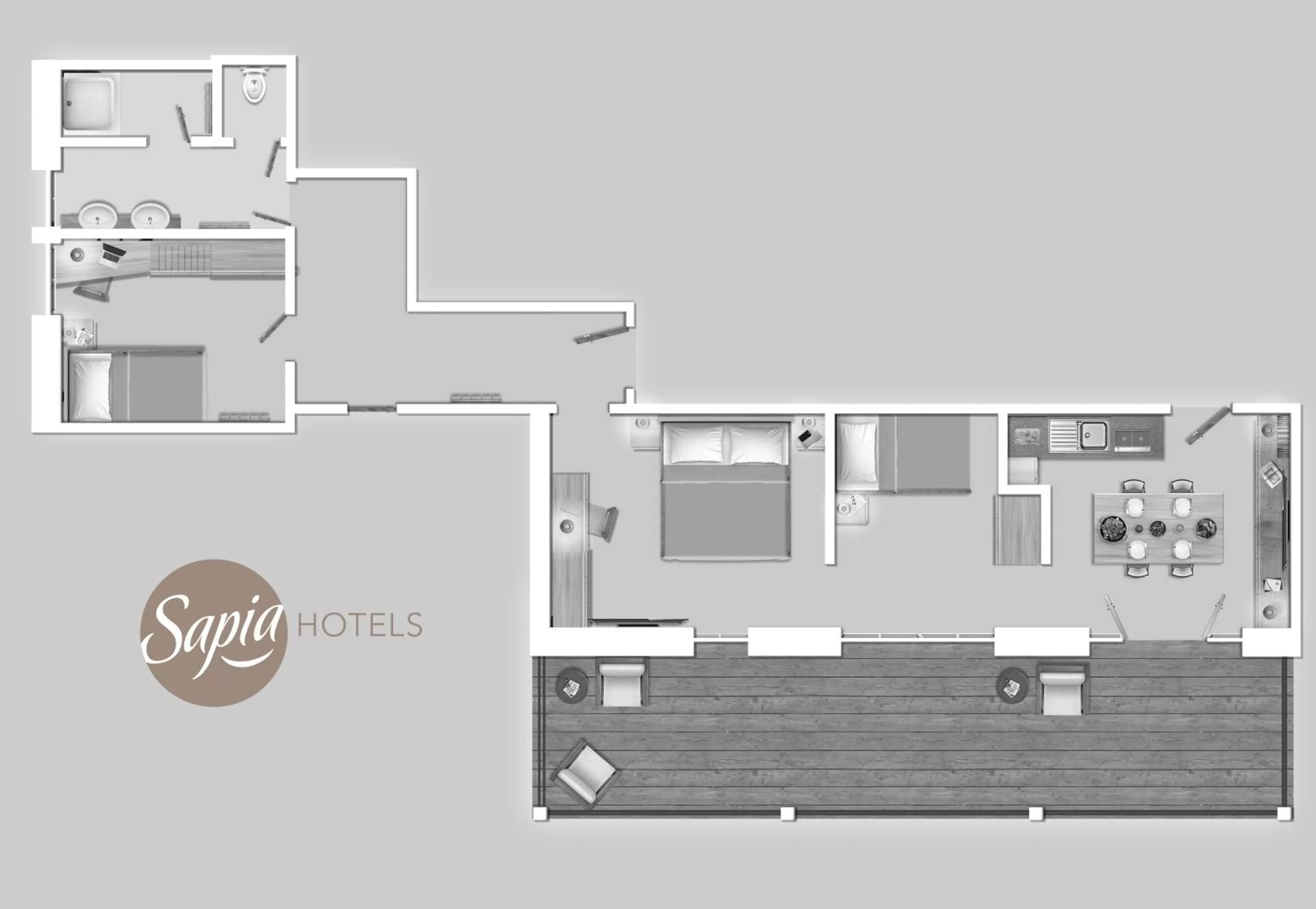 Photo of the whole room in Sapia Hotel St. Fridolin