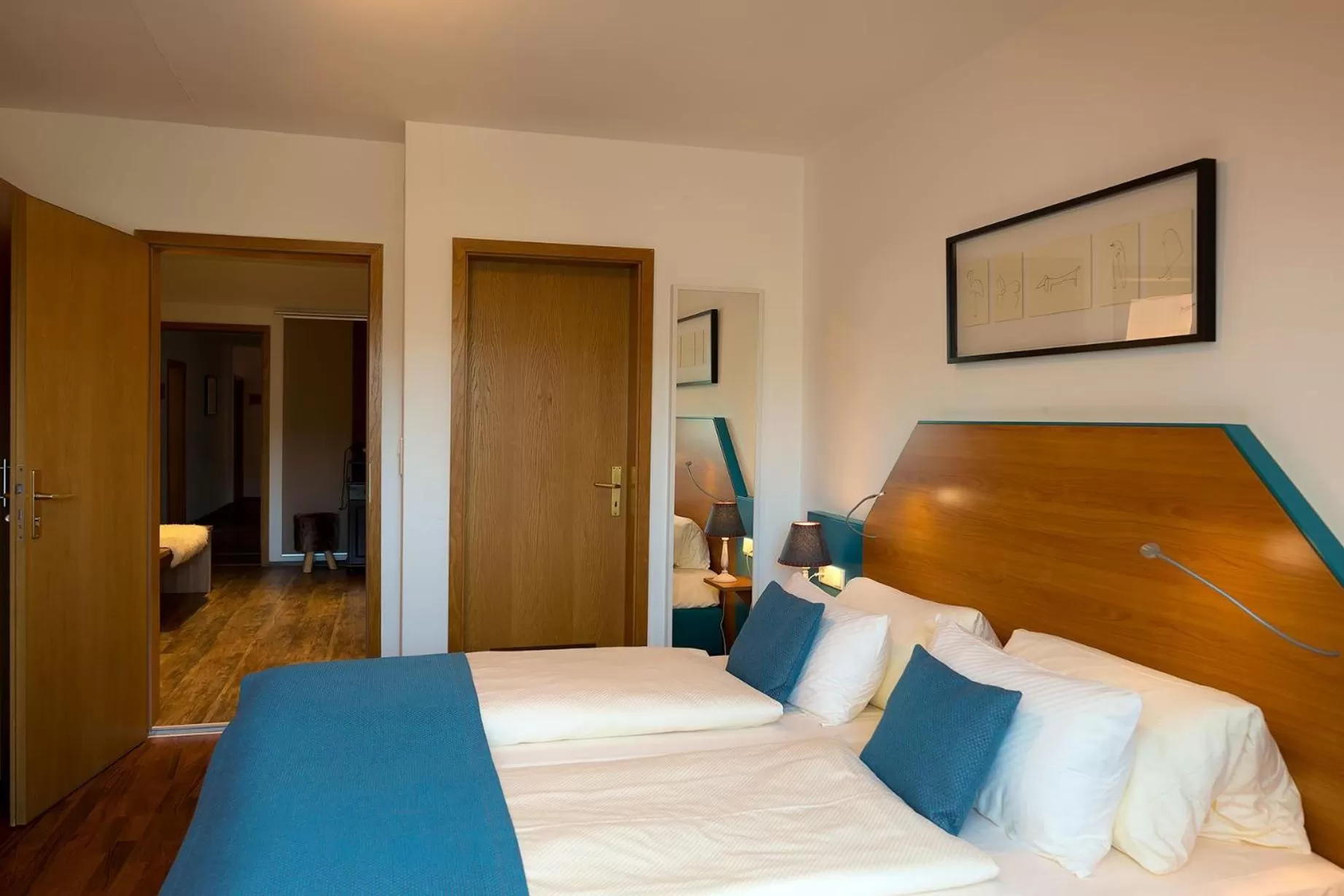 Bed in Landgasthof Hotel Pröll