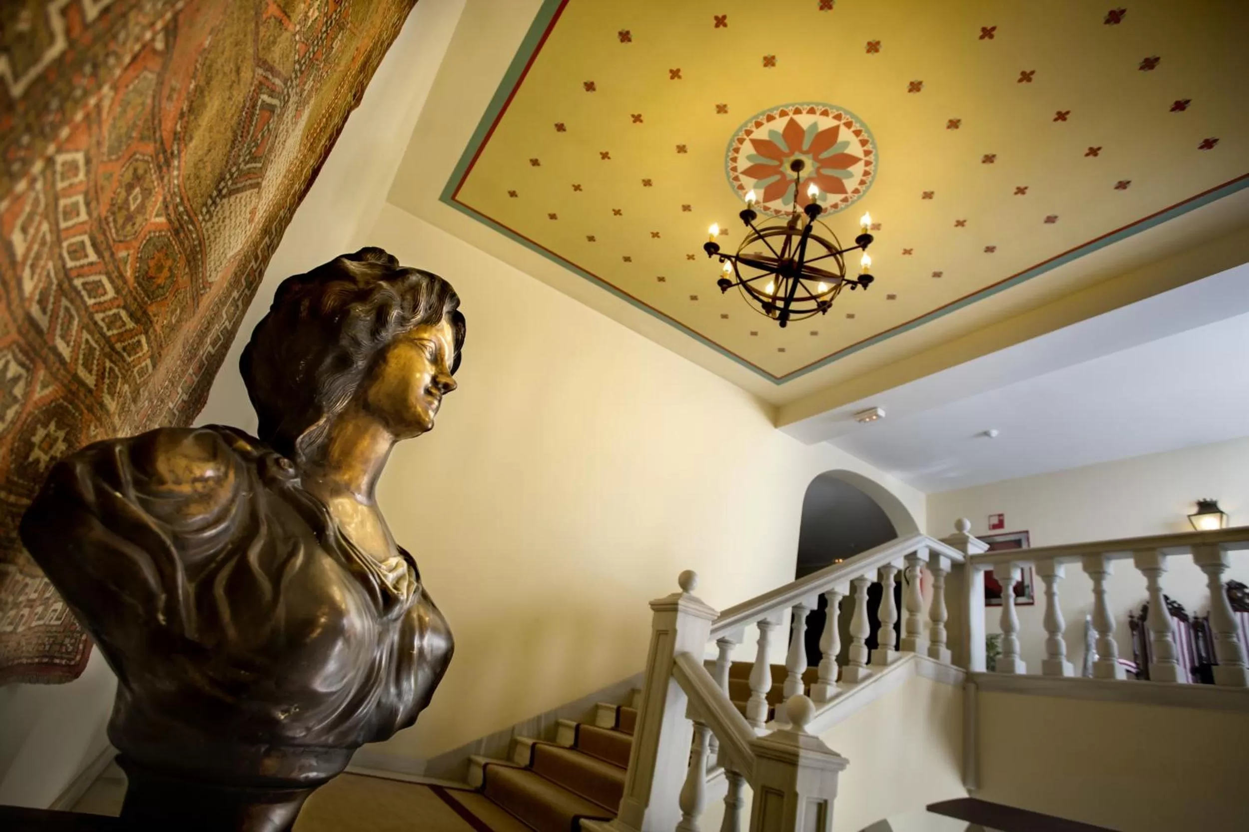 Lobby or reception in Hotel Alcázar de la Reina