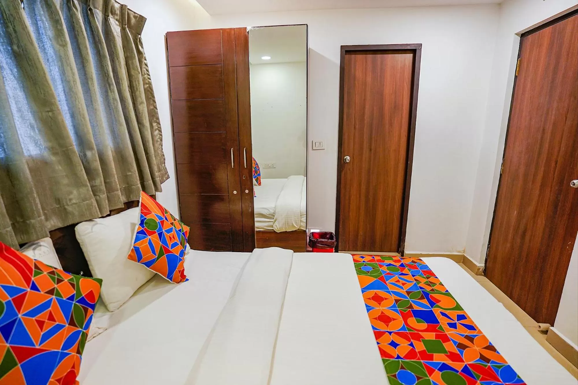 Bed in FabHotel Earth