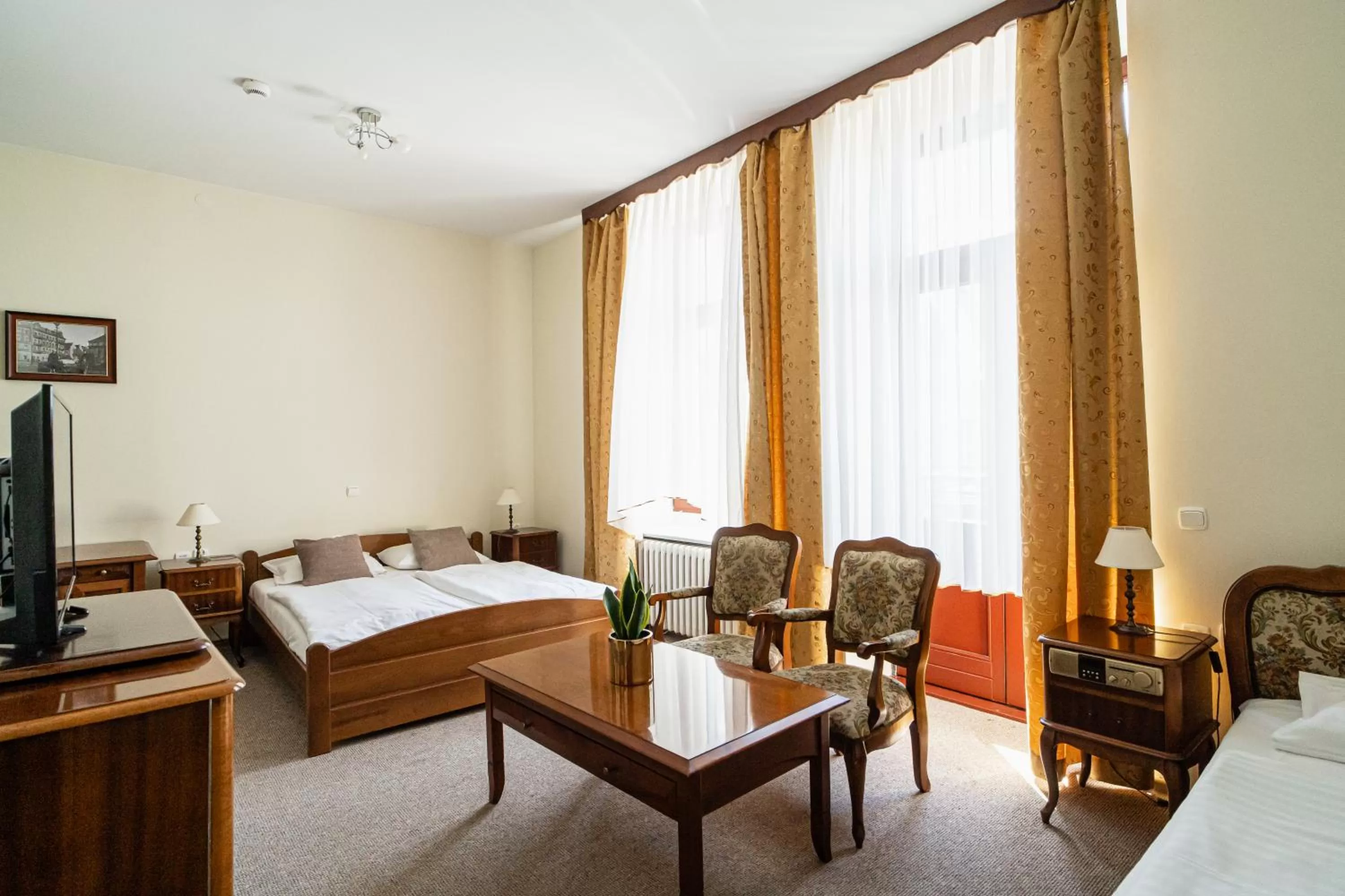 Bed in Hotel Polonia