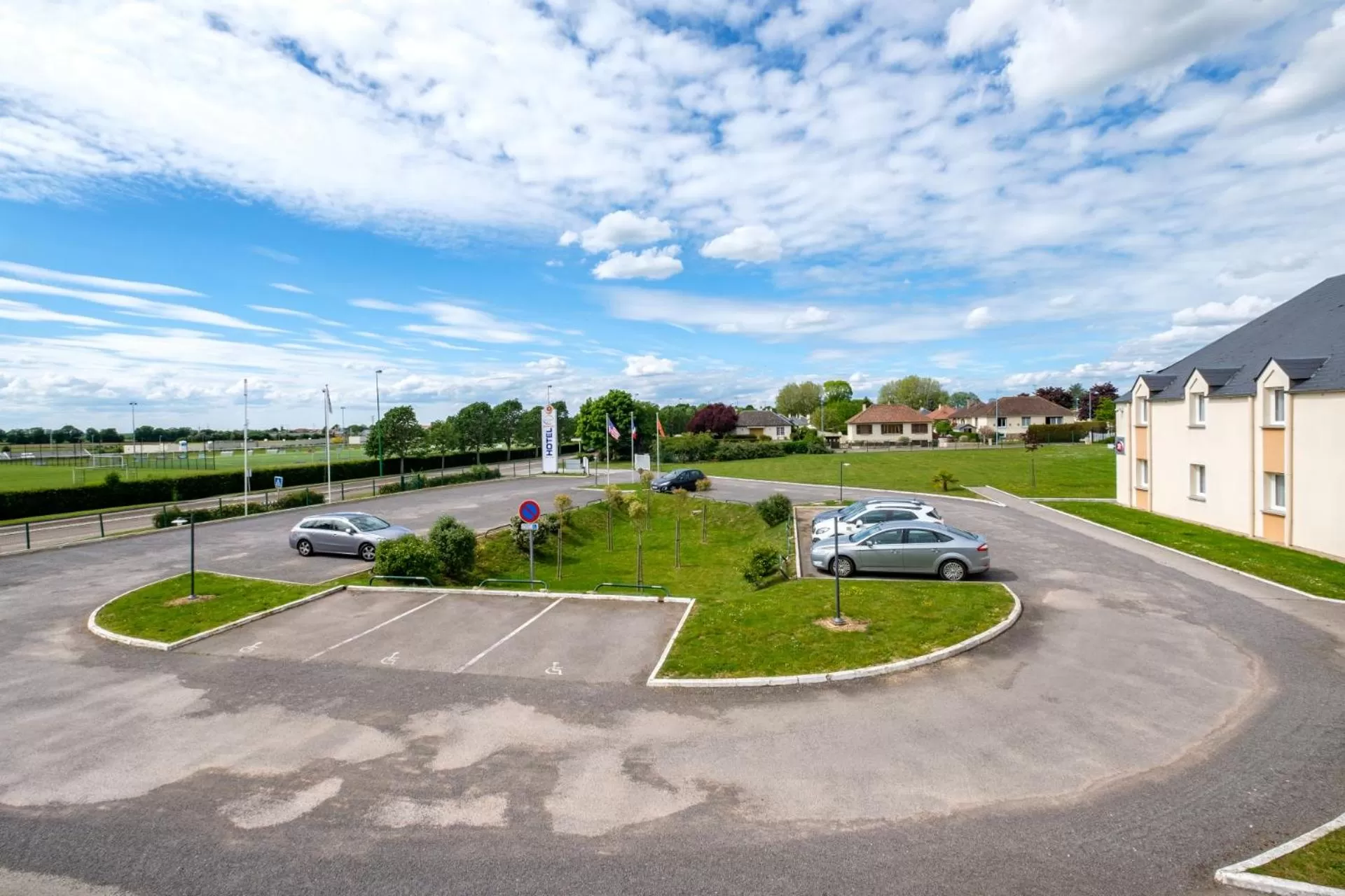 Bird's eye view in The Originals City, Hôtel Acadine, Le Neubourg