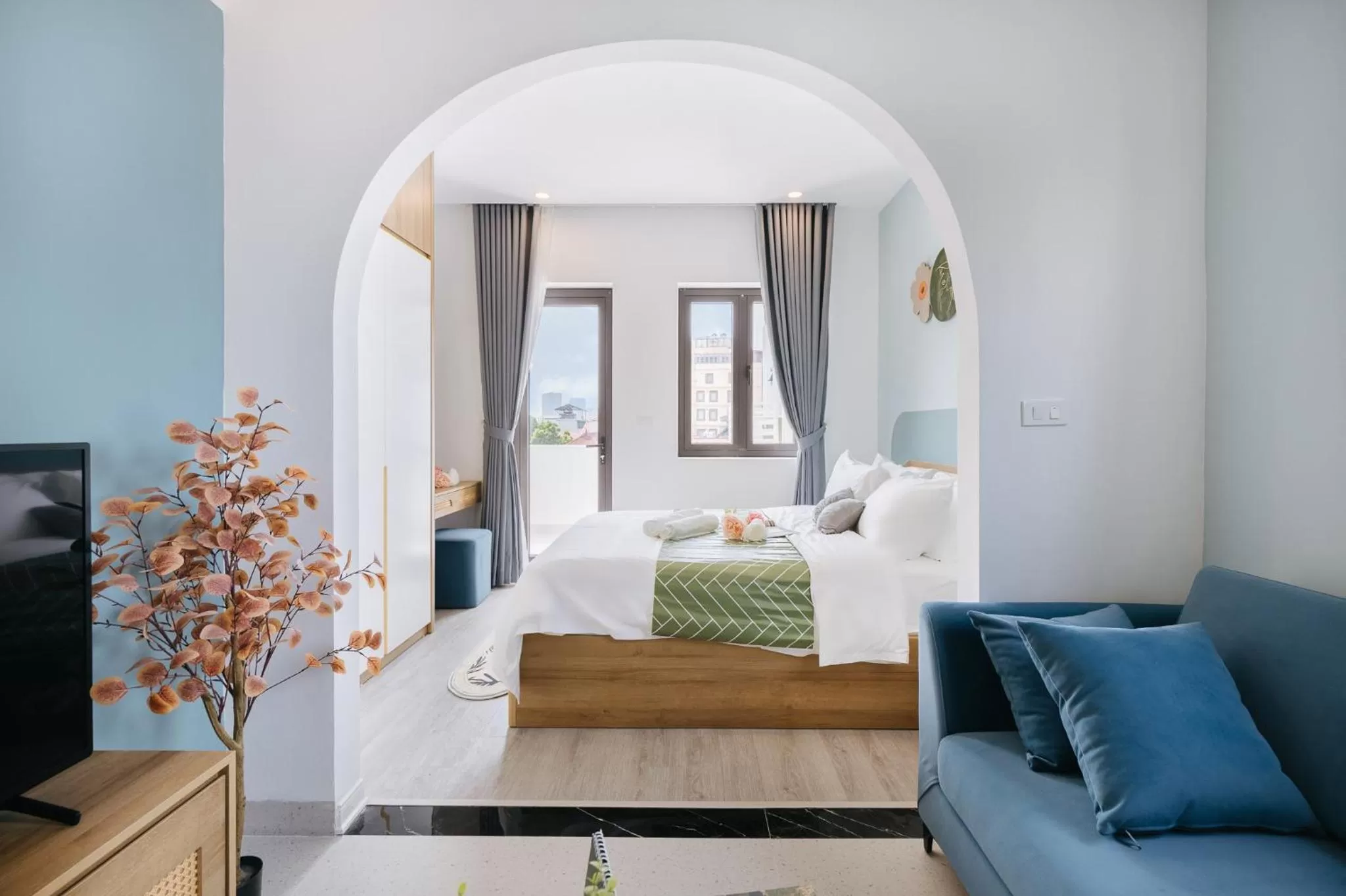 Bedroom in Crescendo Boutique Studio