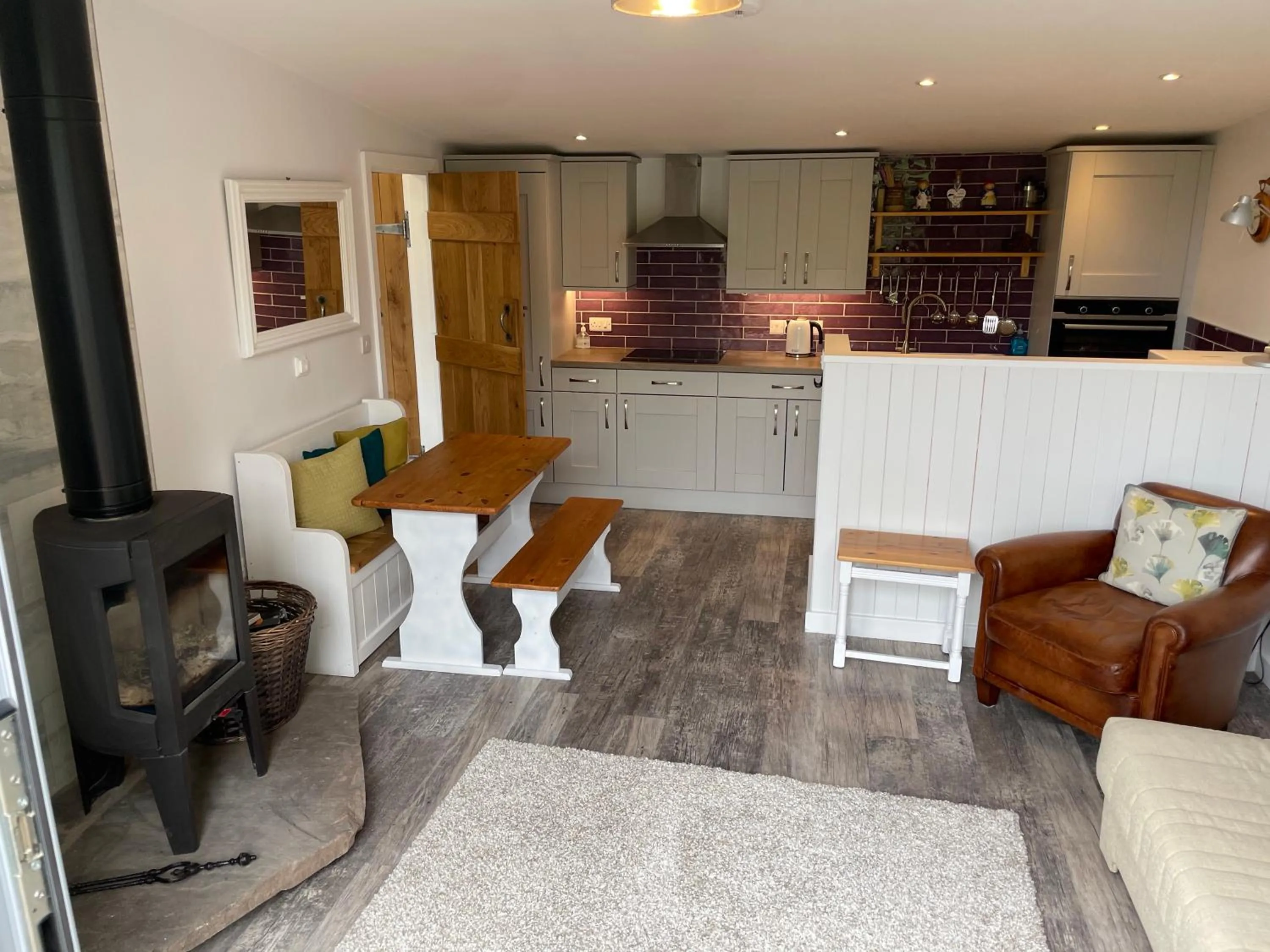 Living room in Pine Tree Lodge, Bridgnorth