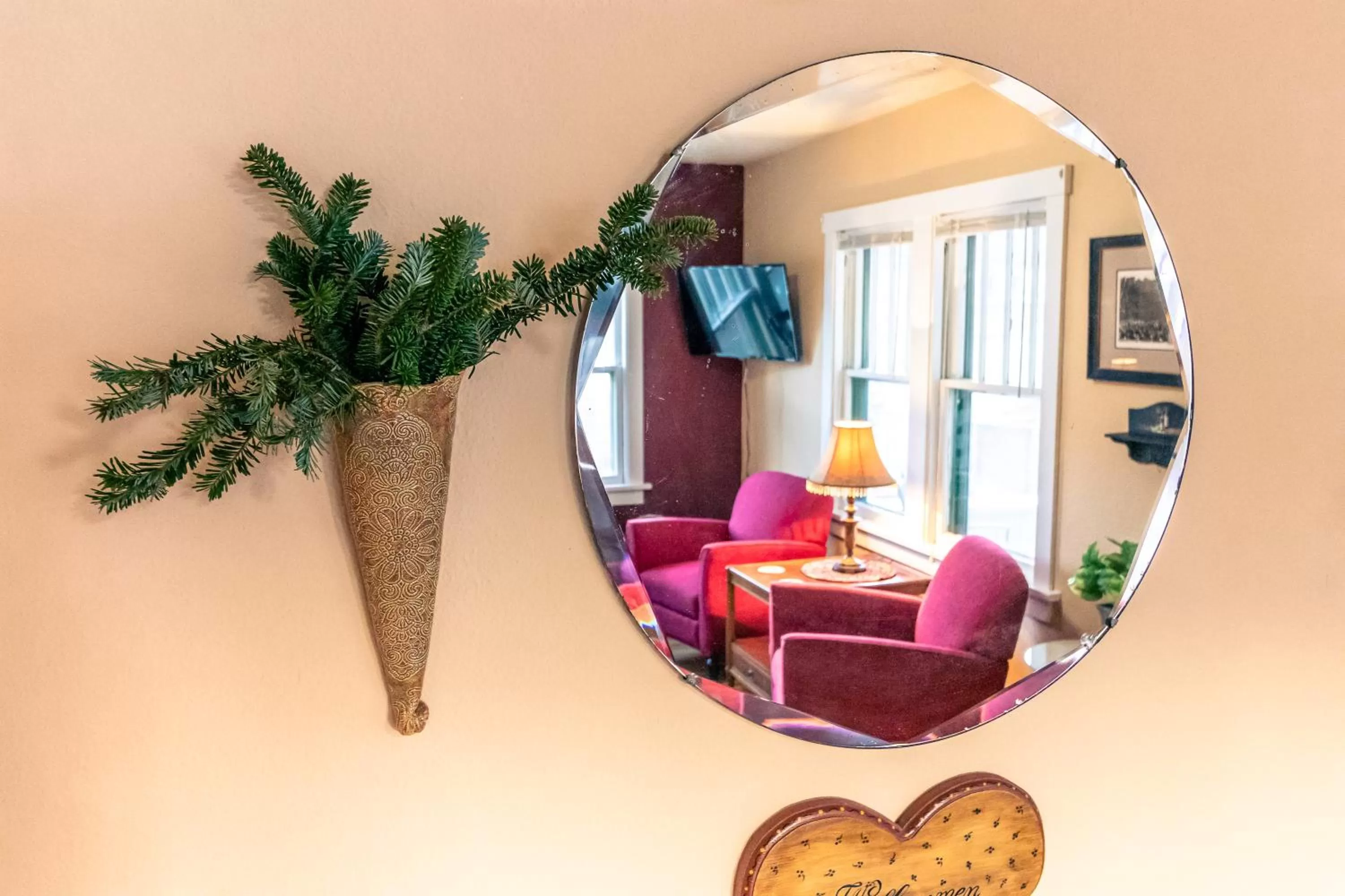 Decorative detail, TV/Entertainment Center in 1899 Inn