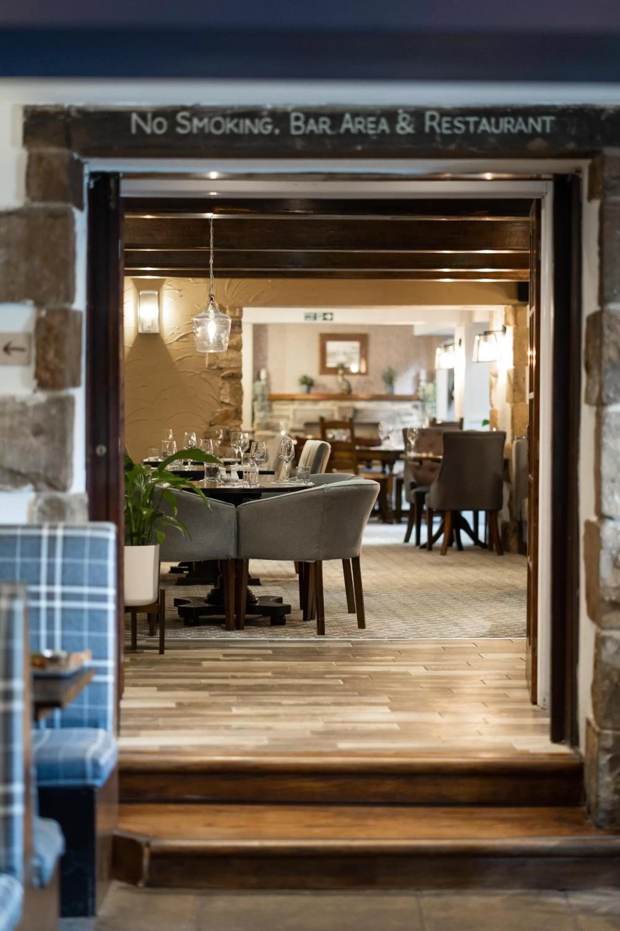 Dining area in Black Horse Hotel