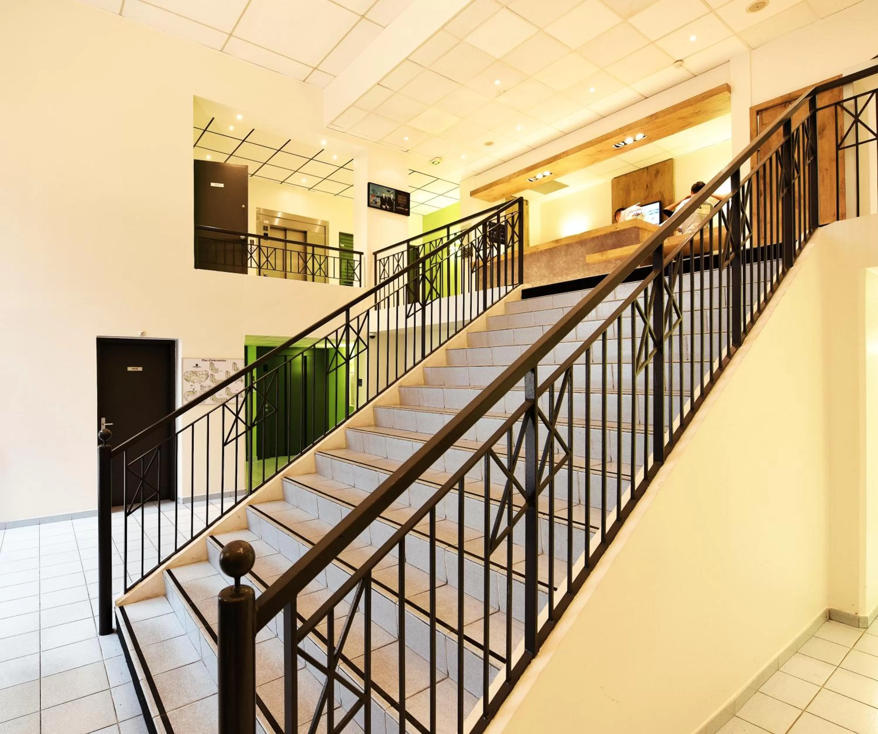 Lobby or reception in ibis budget Nice Aeroport