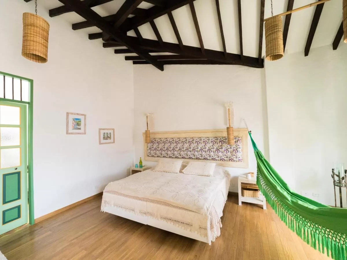 Bed in El Despertar Hotel