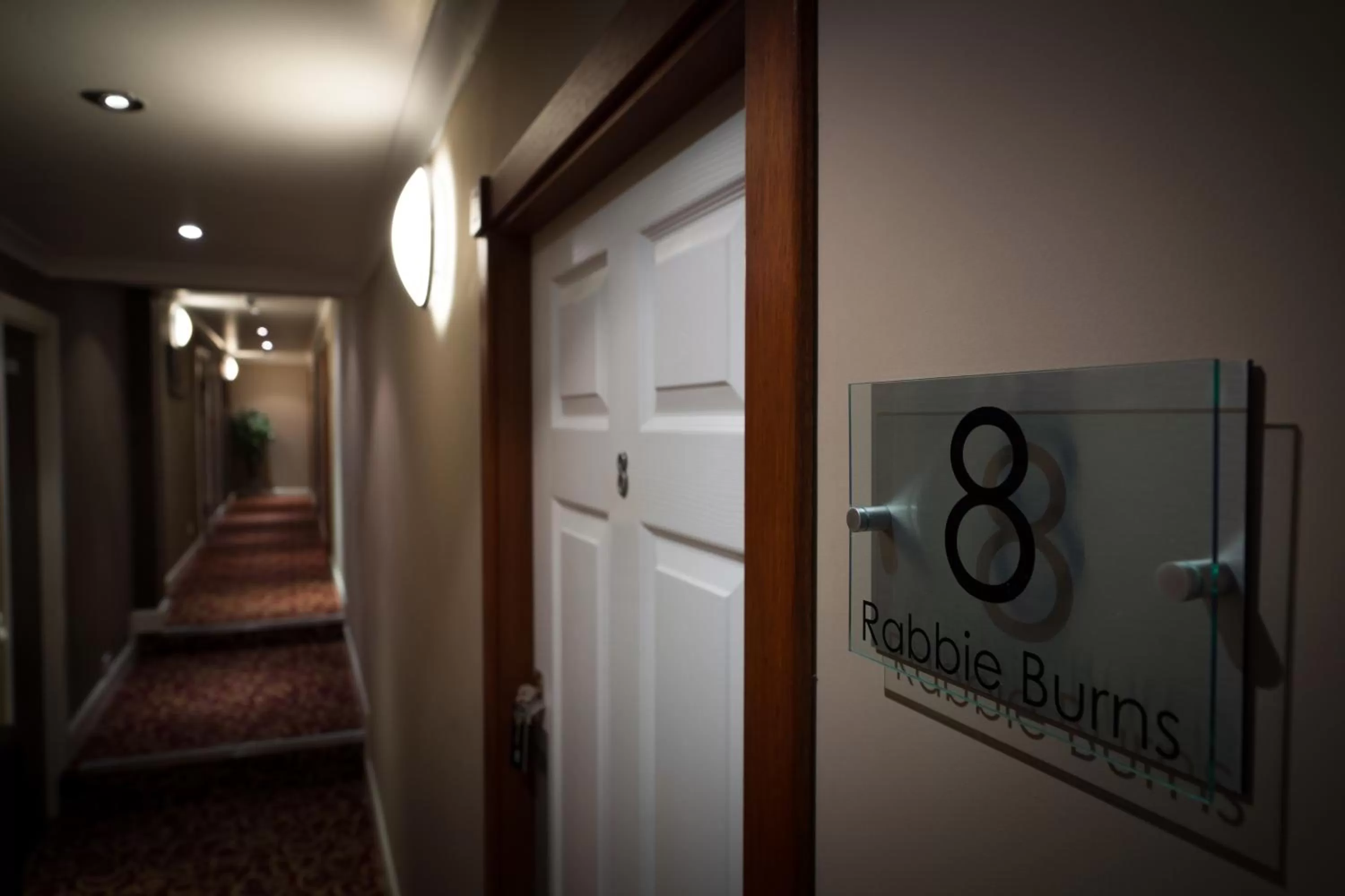 Text overlay in The Fairburn Hotel