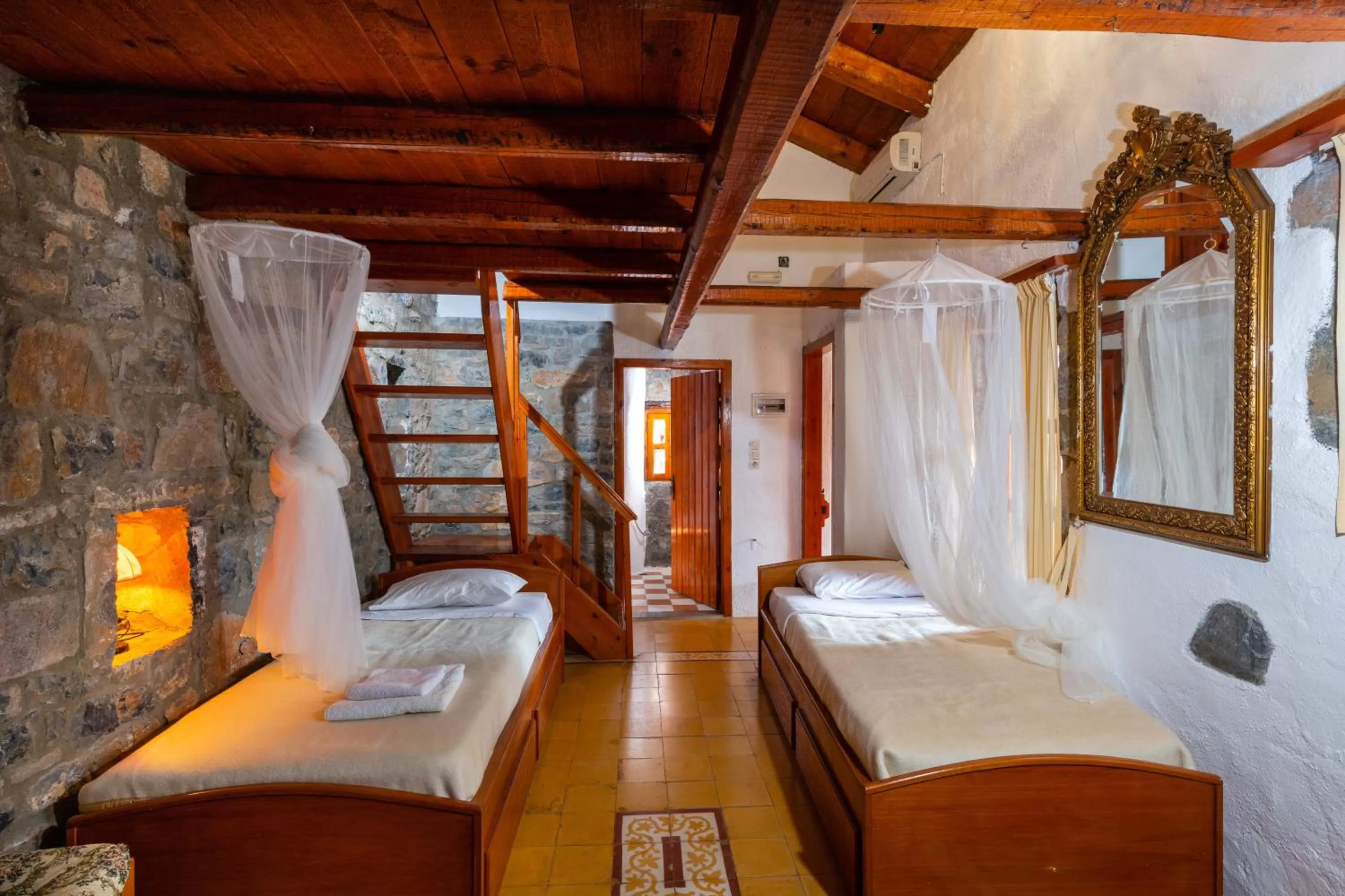 Bedroom, Bed in The Traditional Homes of Crete