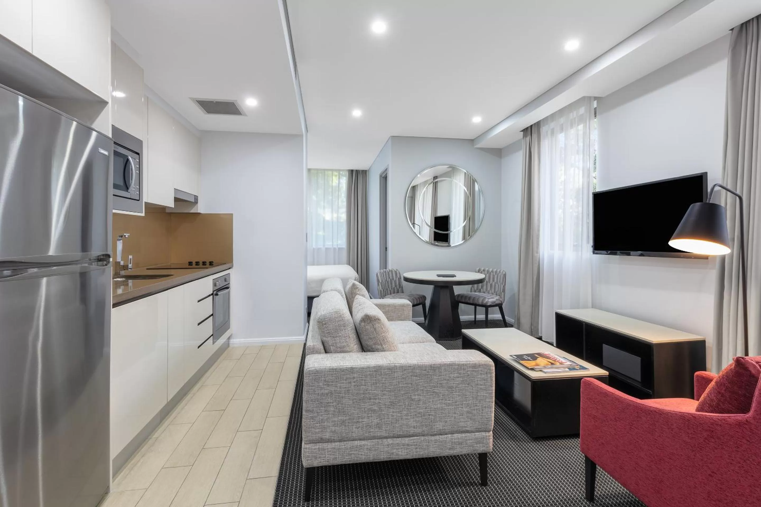 Living room in Meriton Suites North Ryde