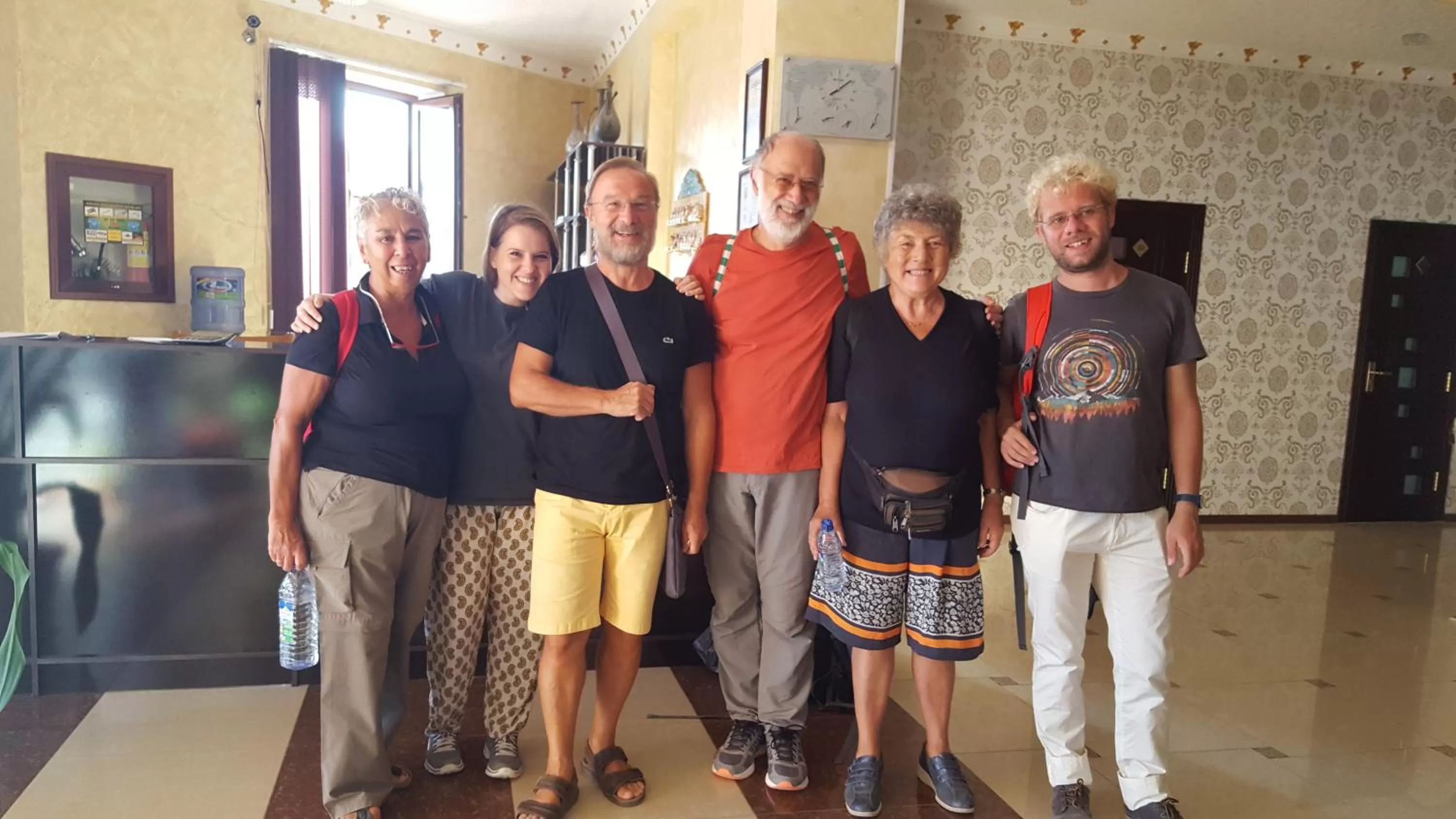group of guests in Hotel Euro Asia Khiva in Ichan Qala