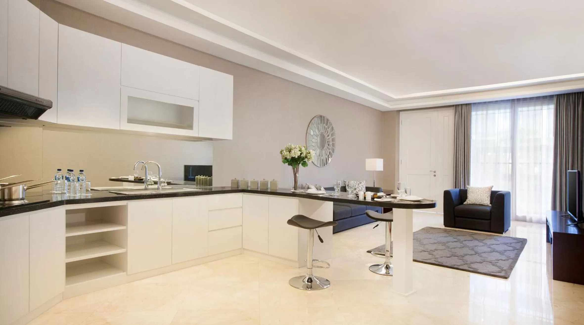 Kitchen or kitchenette in The Sintesa Jimbaran Bali