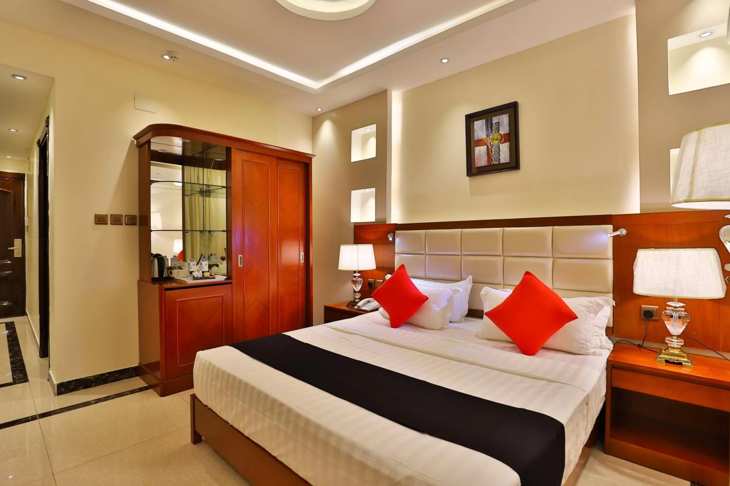 Bedroom, Bed in Dreams Houses furnished Suites