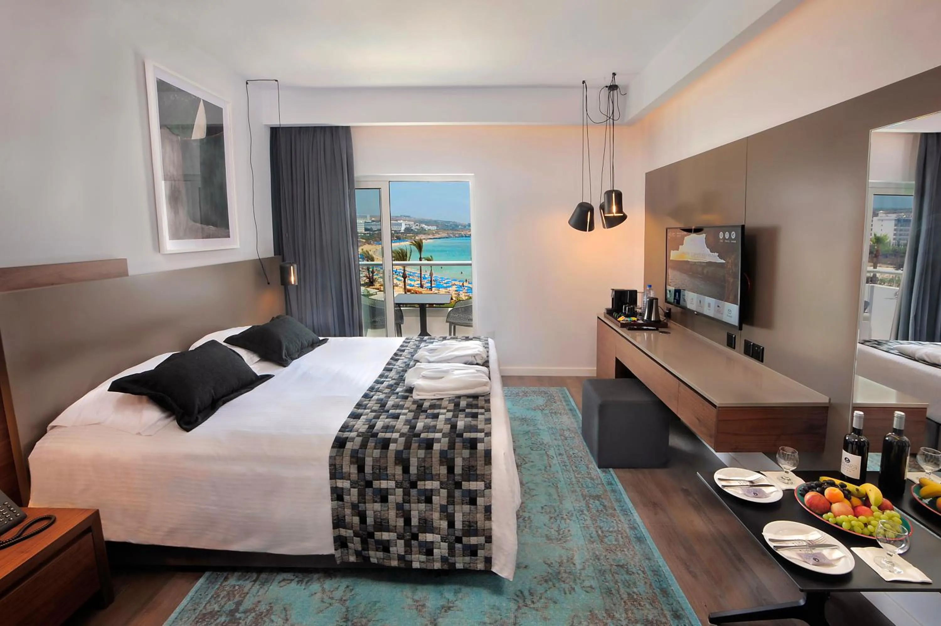 Photo of the whole room, Bed in Okeanos Beach Boutique Hotel