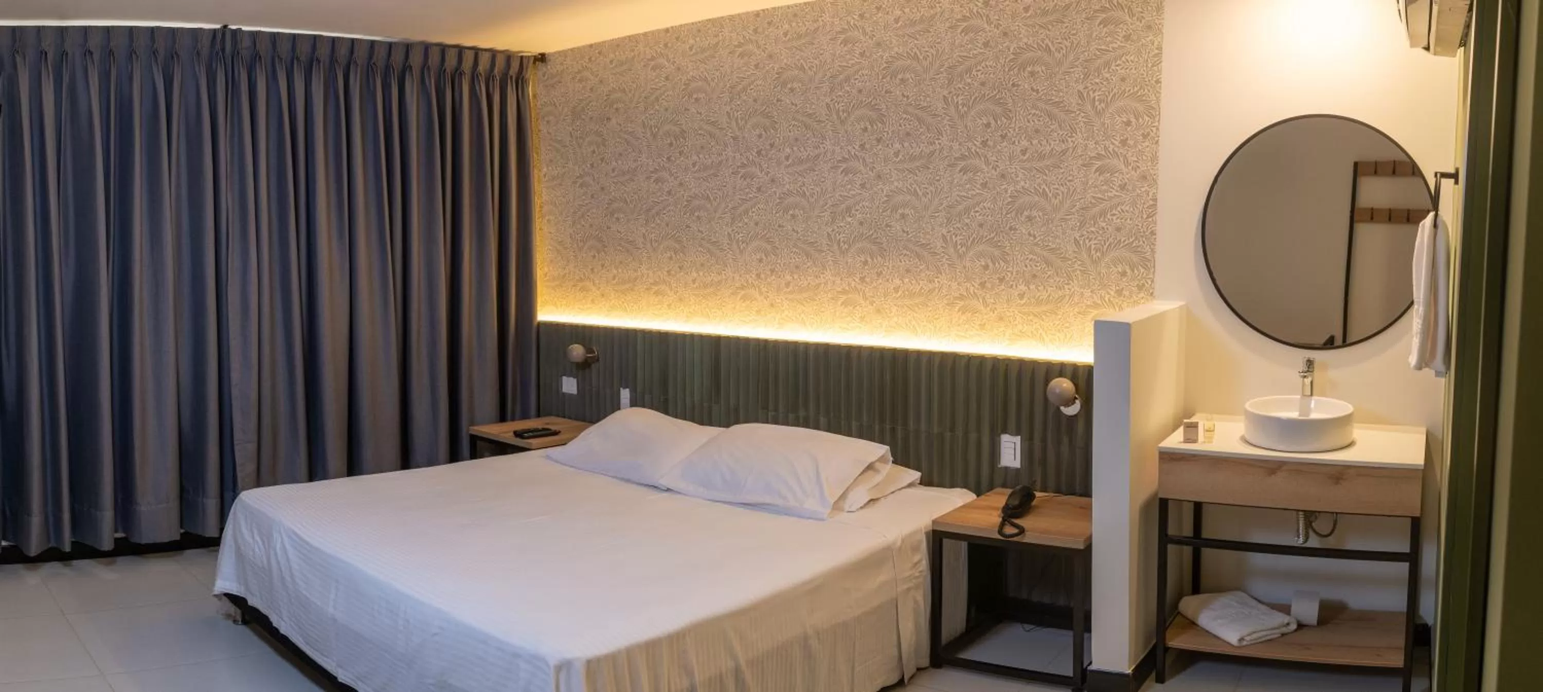 Bed in Hotel Principe