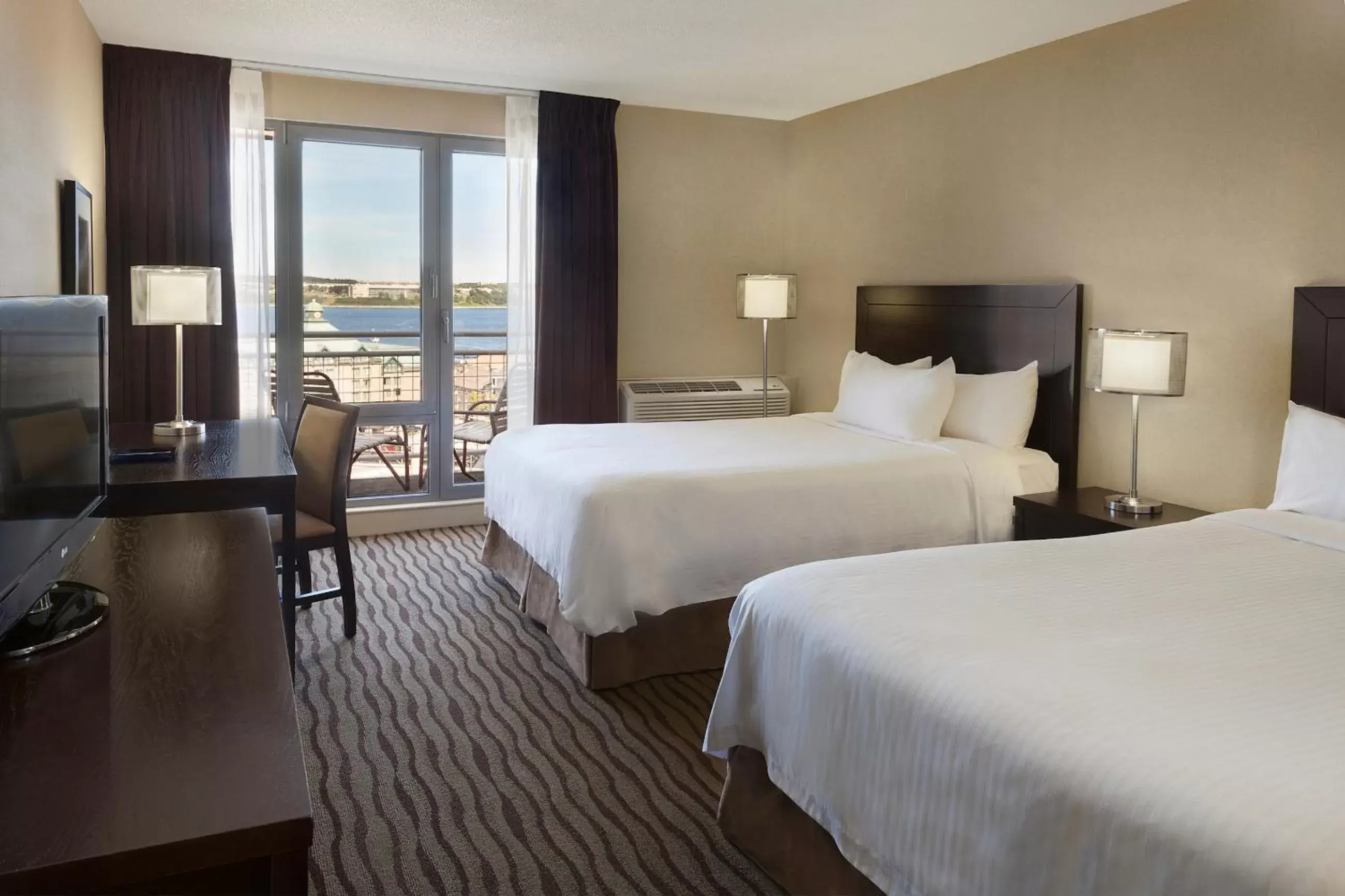 Double Room with 2 Double Beds and Balcony - Harbor View in Hotel Halifax Double Room with 2 Double Beds and Balcony - Harbor View in Hotel Halifax
