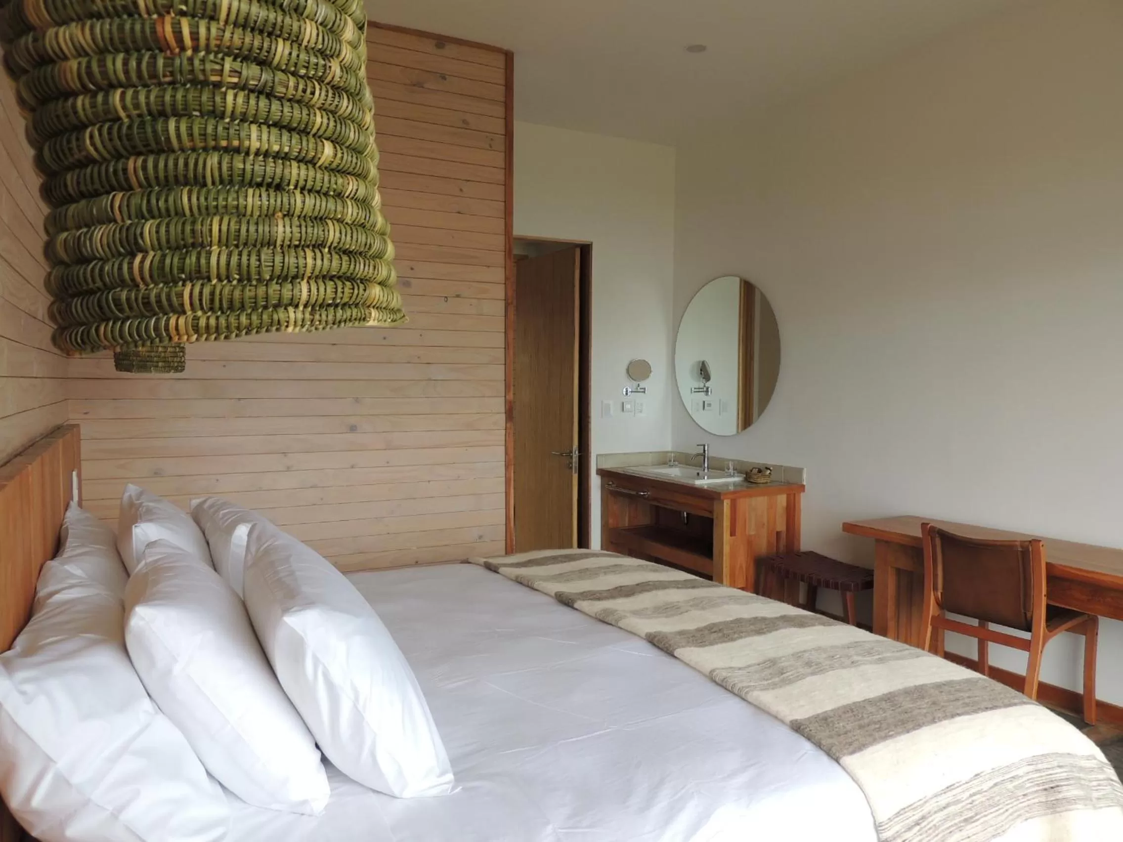 Decorative detail, Bed in Hotel Simple Patagonia