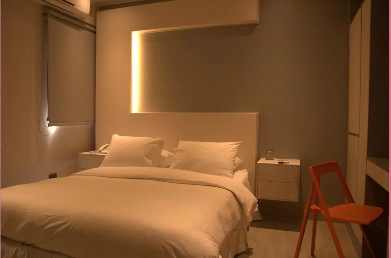 Bed in Hotel Puerto de Vega