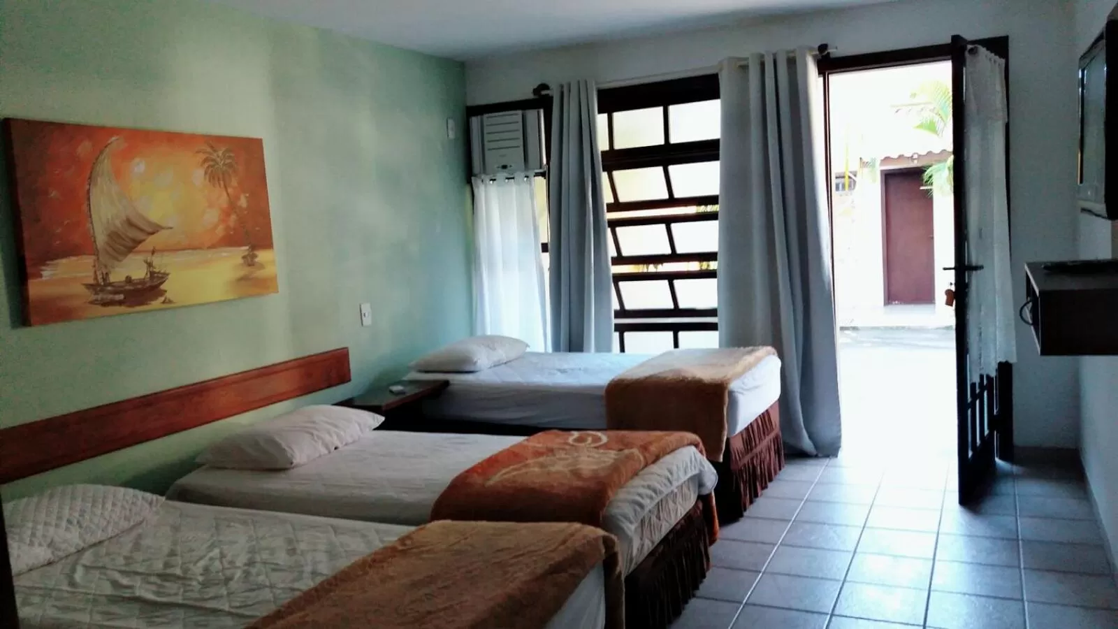 Bed in Pousada Bangalôs Da Mole - Florianópolis