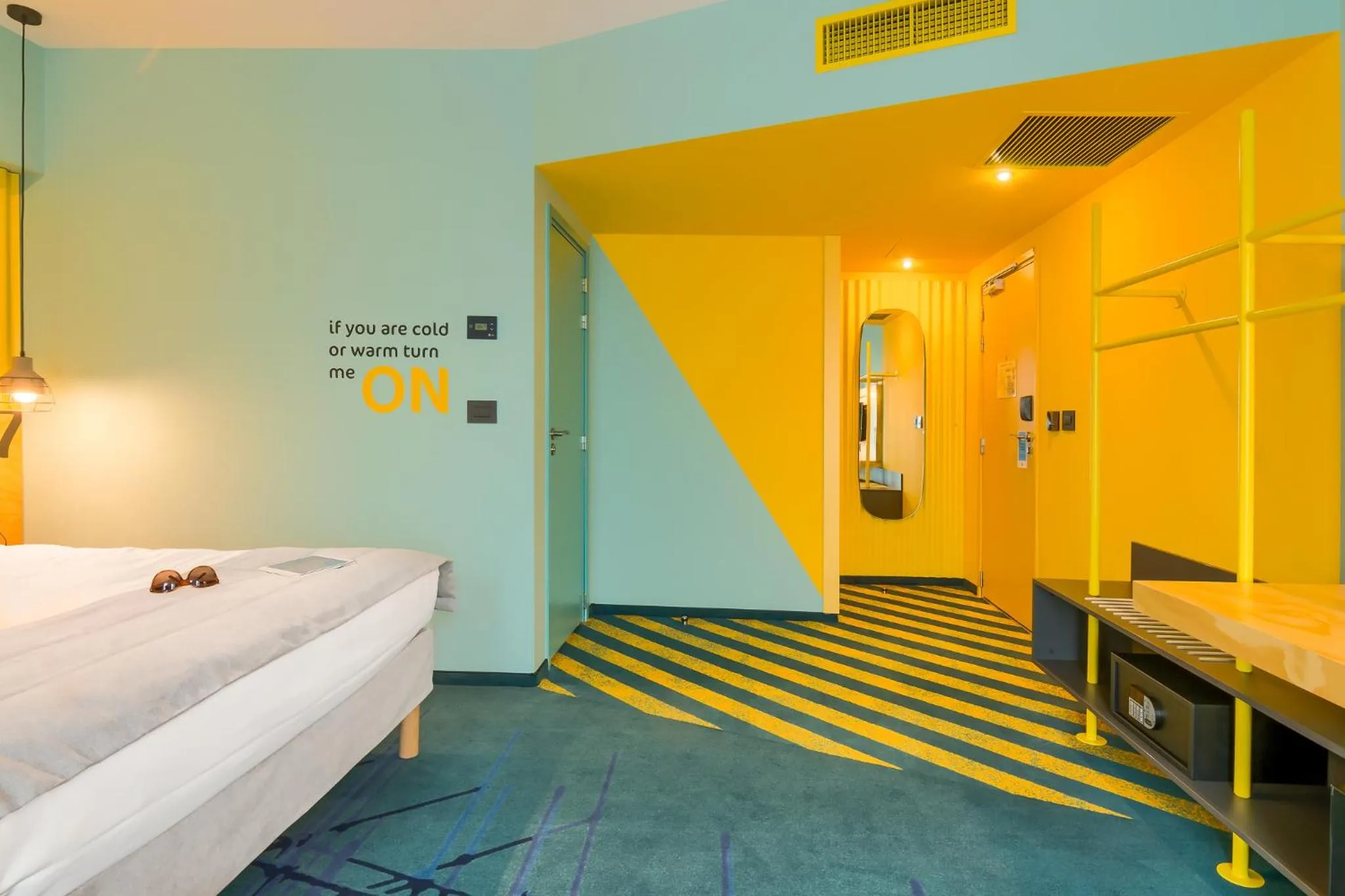 Bedroom, Bed in ibis Styles Bucharest Erbas