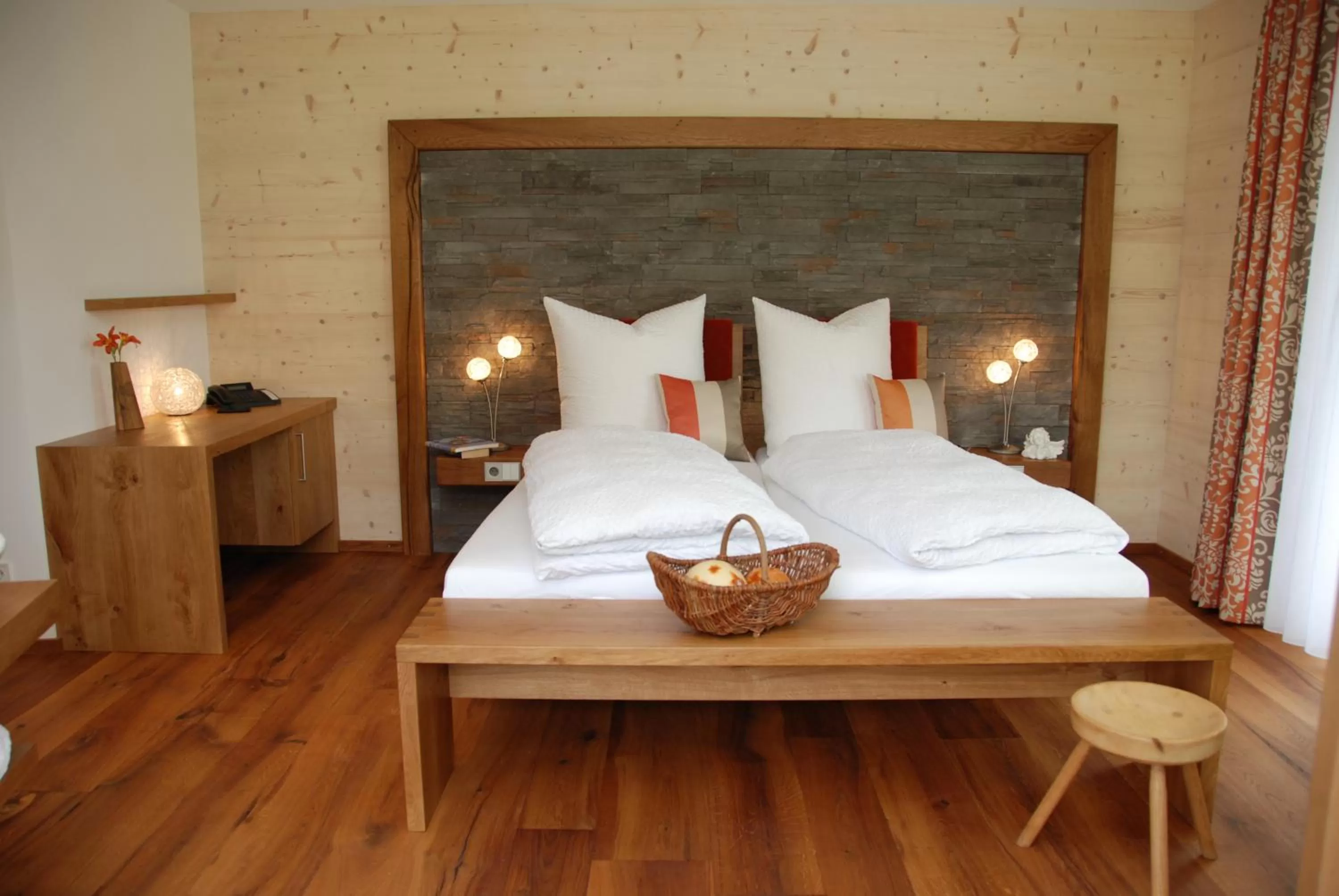 Bed in Hotel Speicher