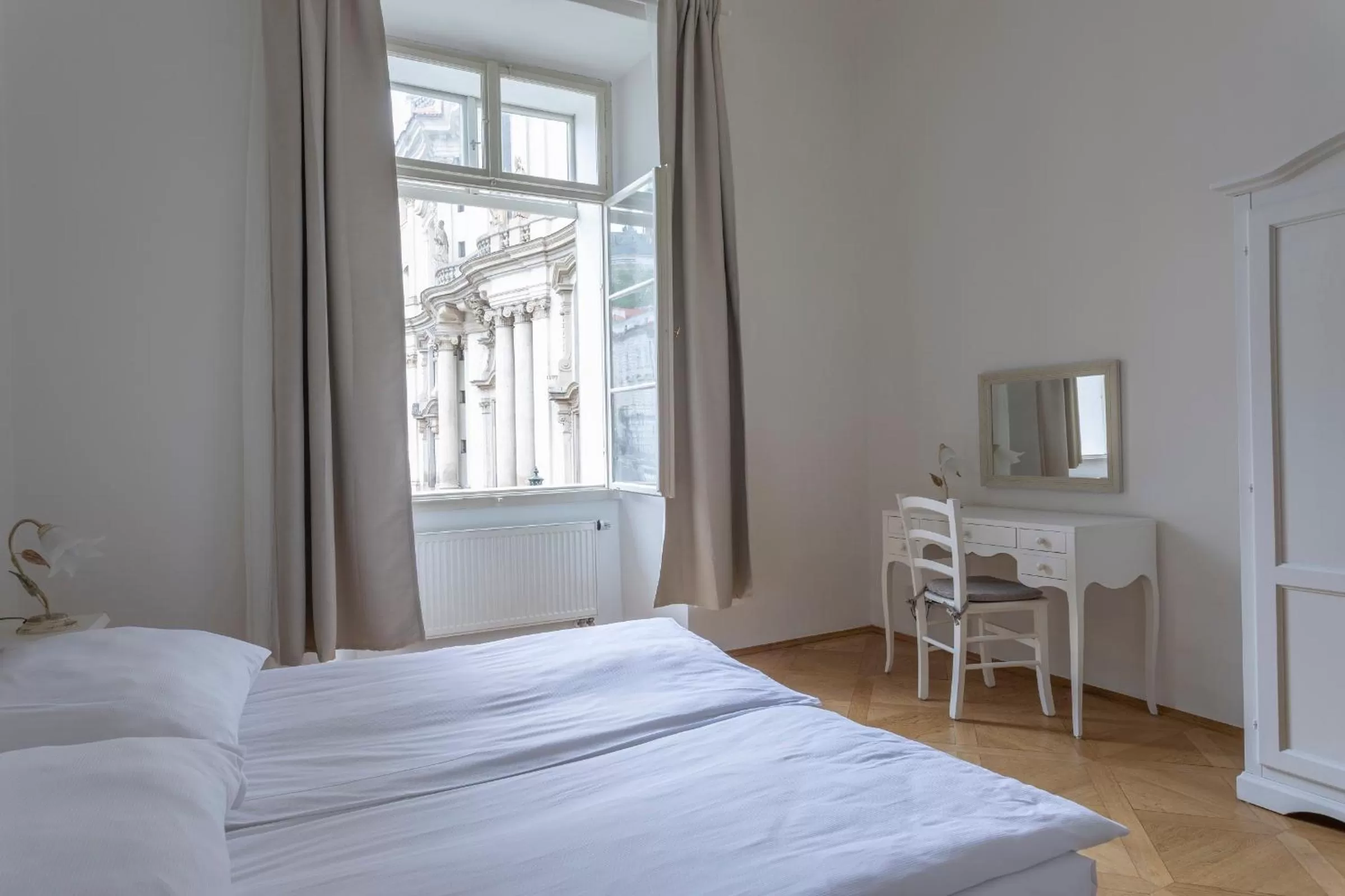 Day, Bed in Three Golden Crowns Apartments