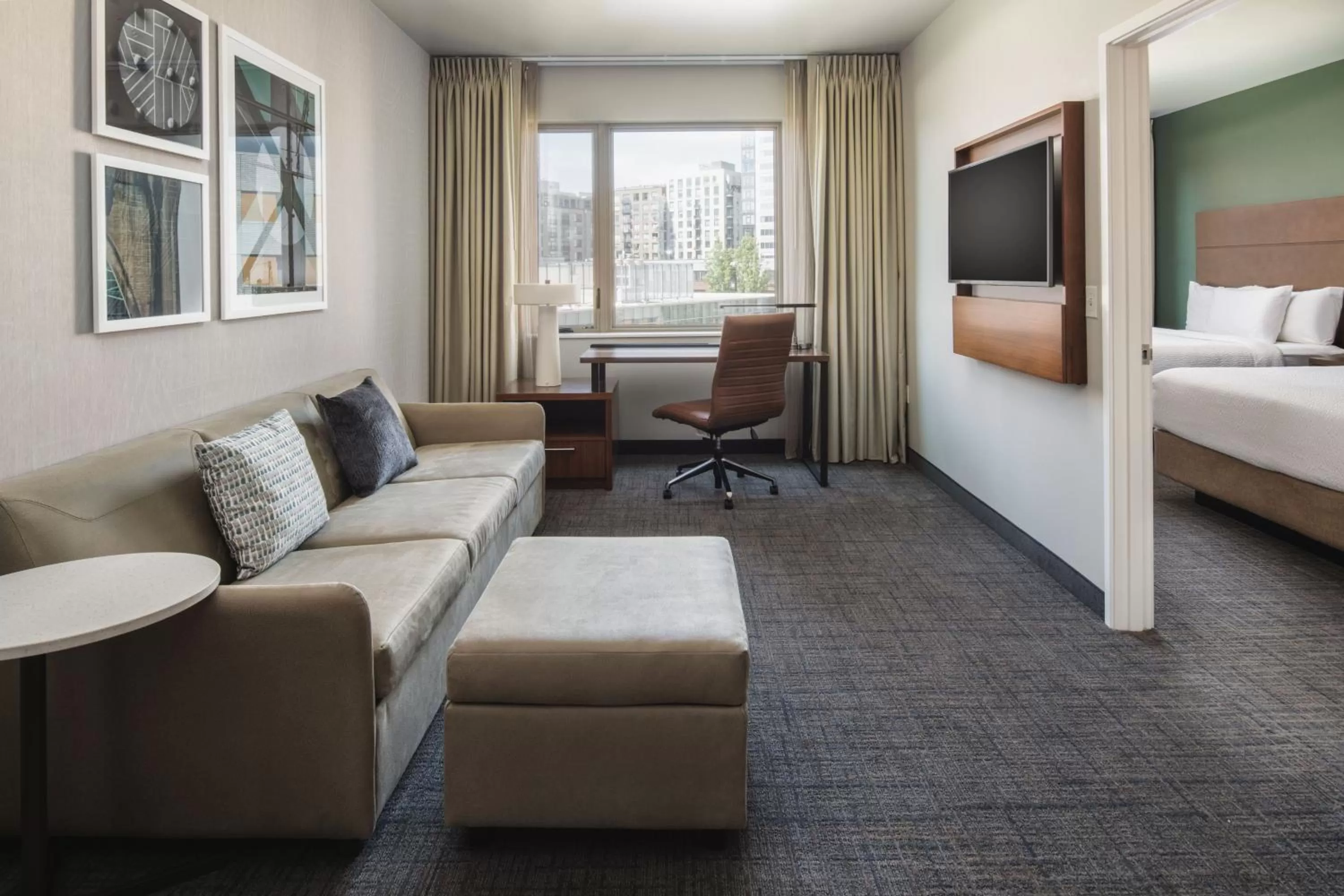 One-Bedroom Queen Suite with Sofa Bed - Hearing Accessible in Residence Inn by Marriott Portland Downtown/Pearl District