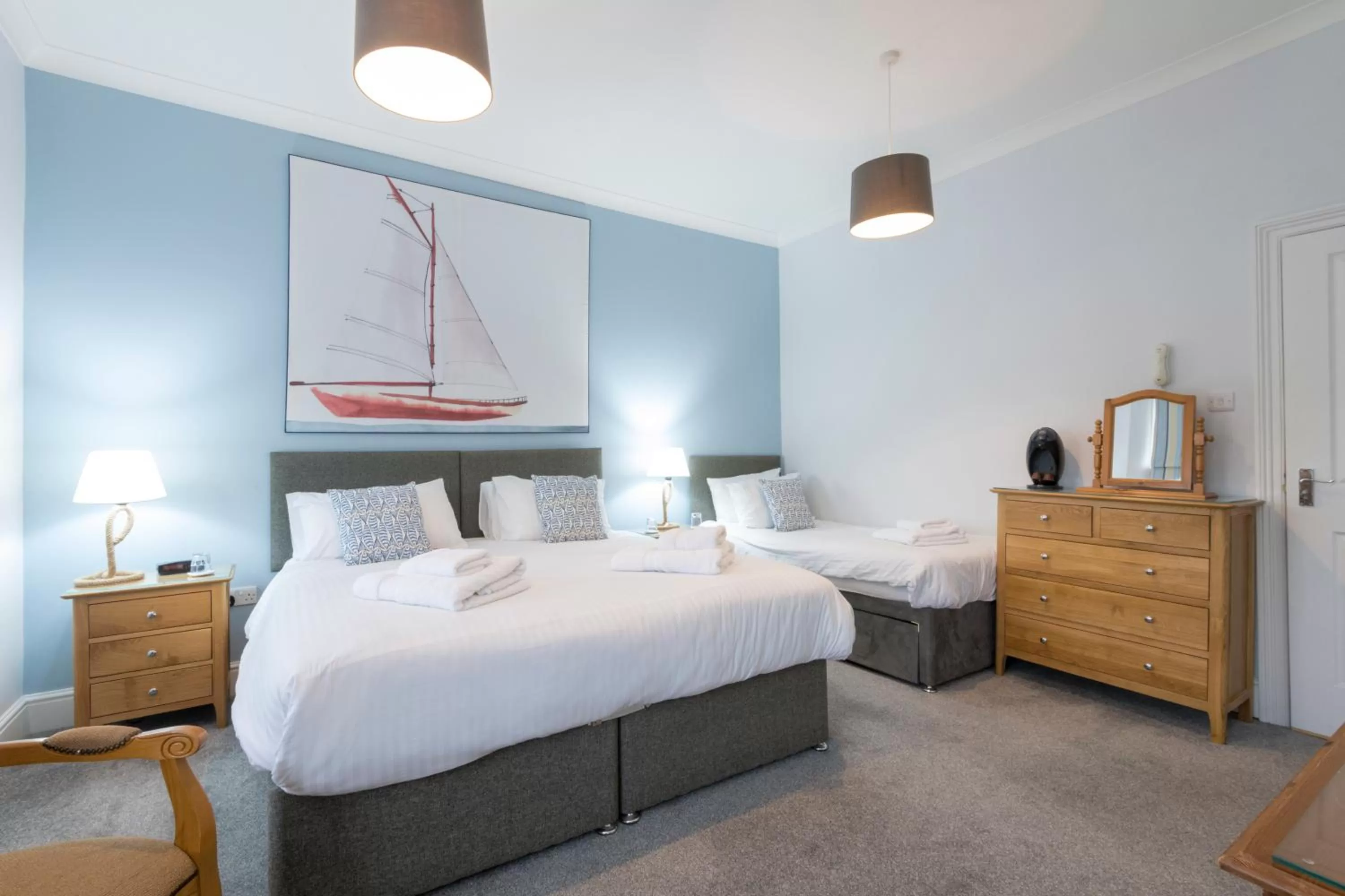 Bed in Sure Hotel Collection by Best Western Porth Veor Manor Hotel