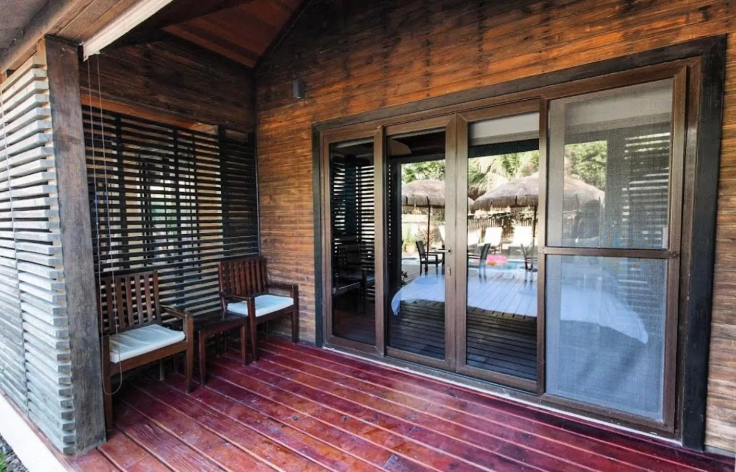 Balcony/Terrace in PUR Boutique Cabanas, Adults Only