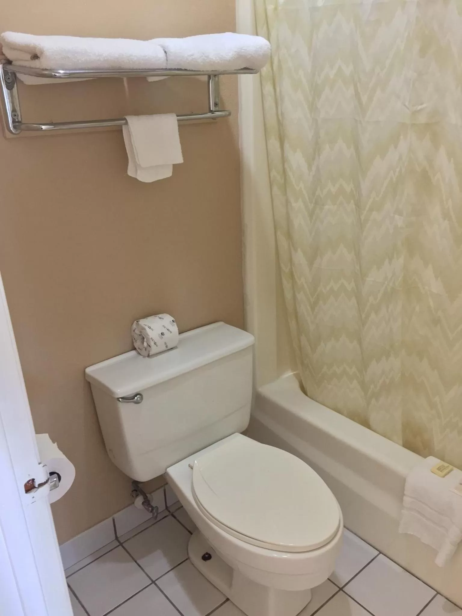 Toilet in Budget Inn Motel